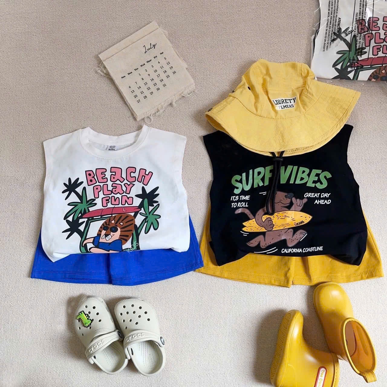 Bbt59 Bộ cotton sát nách chất thun mịn