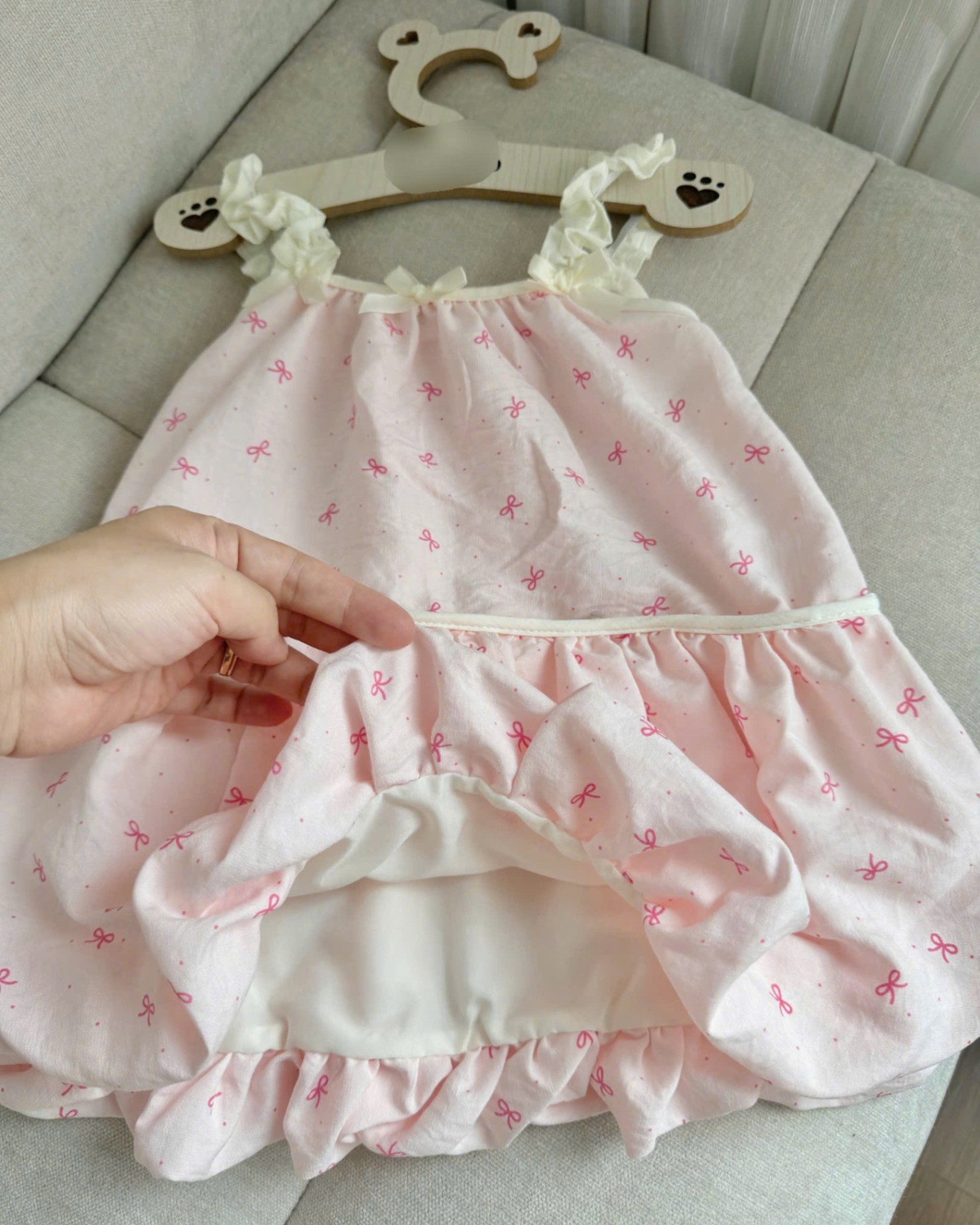 Vbg8 Set 2 váy bồng hai dây chất đũi