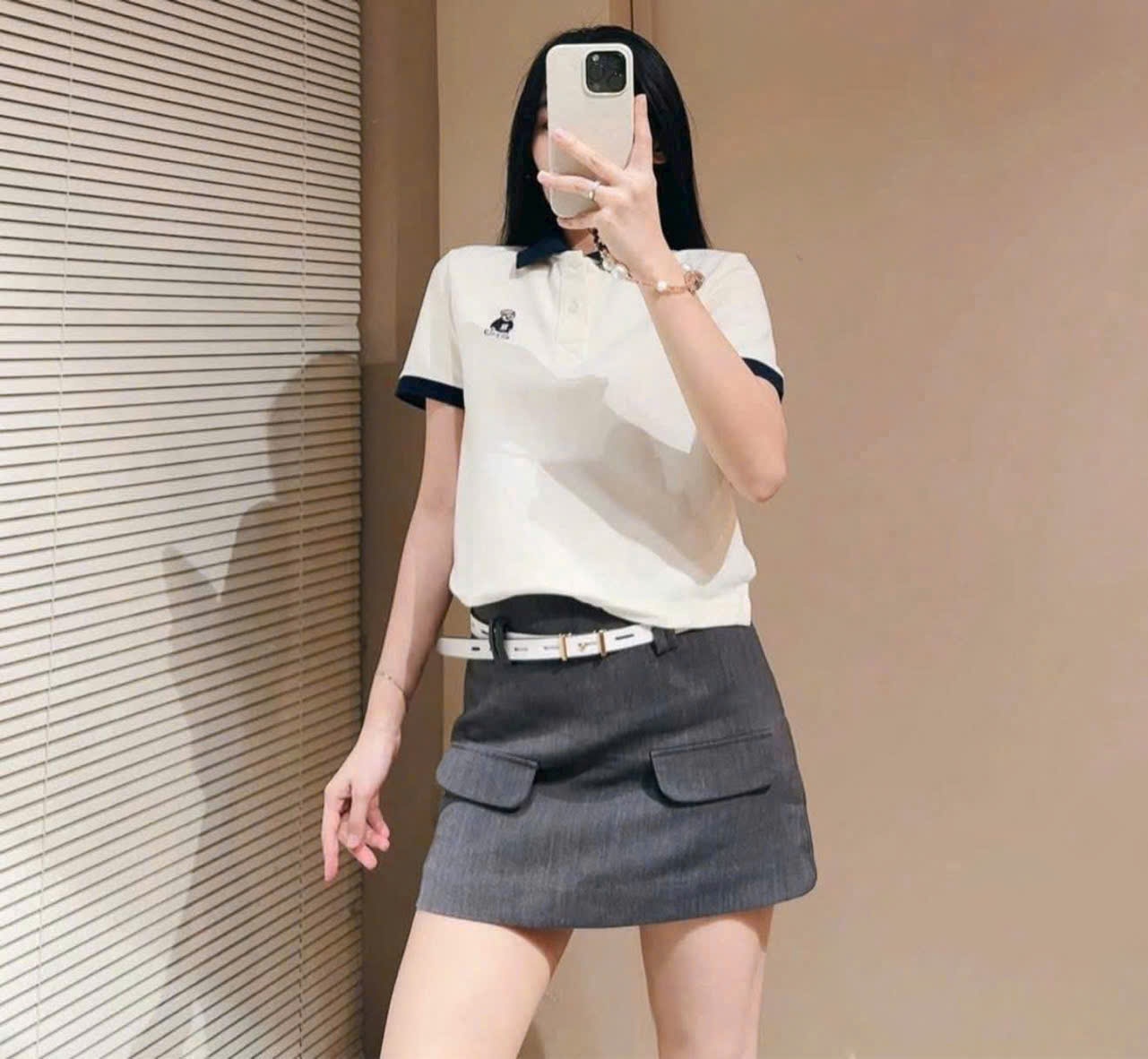 Anp1 Áo cộc Who polo phối tay màu