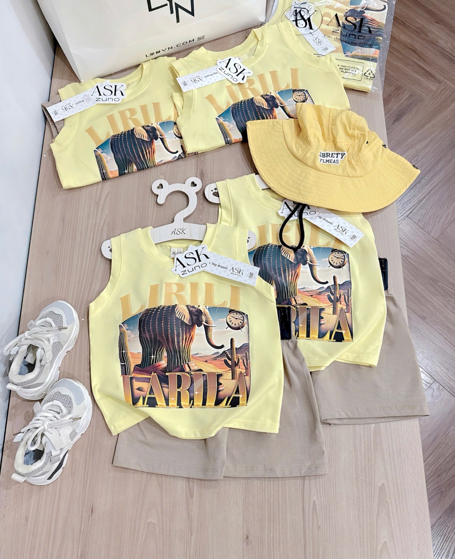 CV - Bbt12 Set bộ LIRILI LARILA bé trai cotton