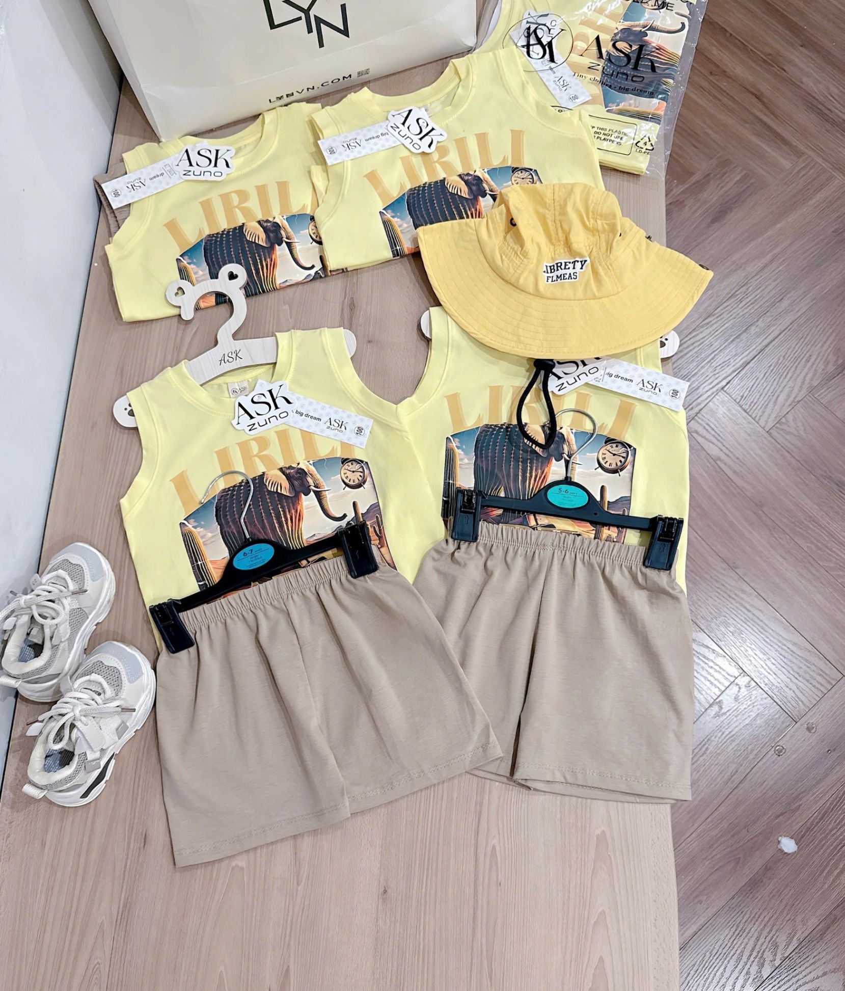 CV - Bbt12 Set bộ LIRILI LARILA bé trai cotton