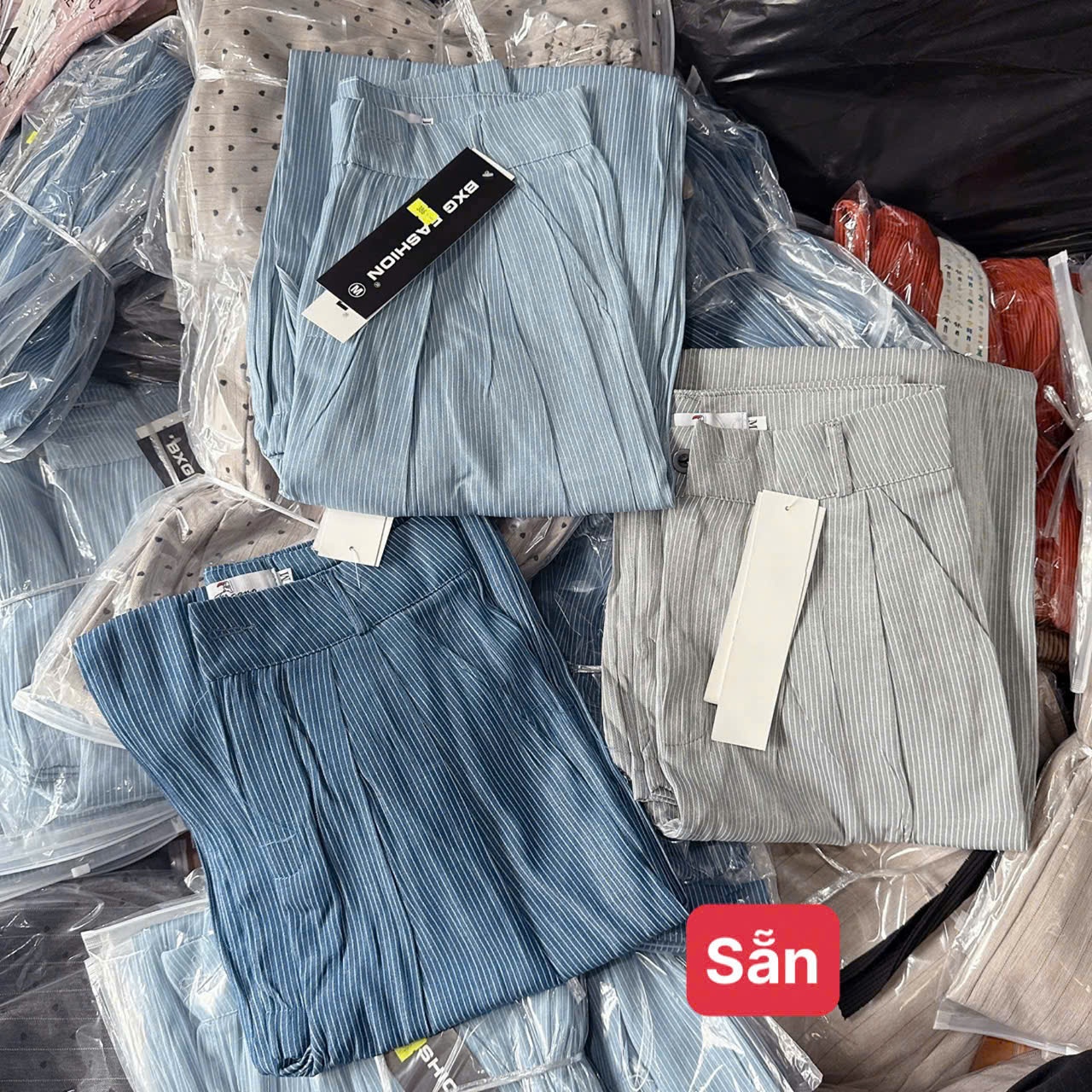 FY922# QUẦN JEAN SUÔNG KẺ (X)