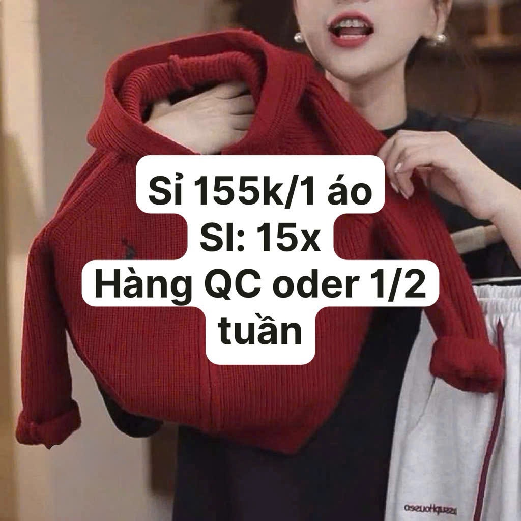 AK95 ÁO KHOÁC THÊU MŨ ĐỎ QC