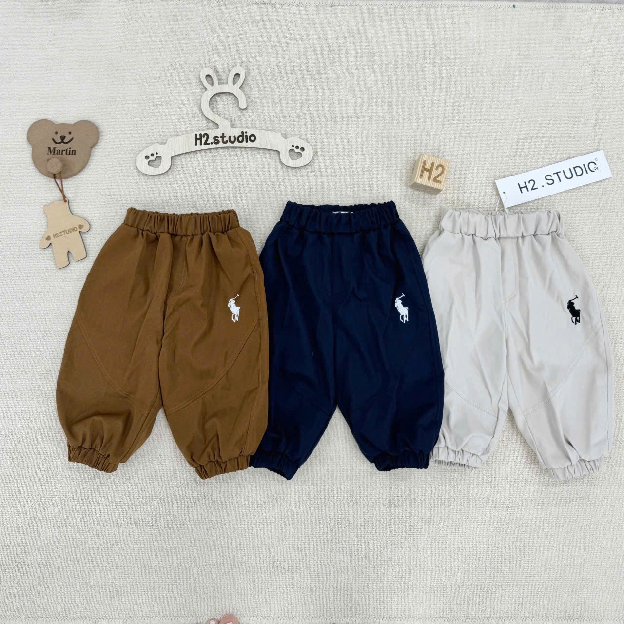 B22# SET 3 QUẦN THÊU NGỰA BÉ TRAI