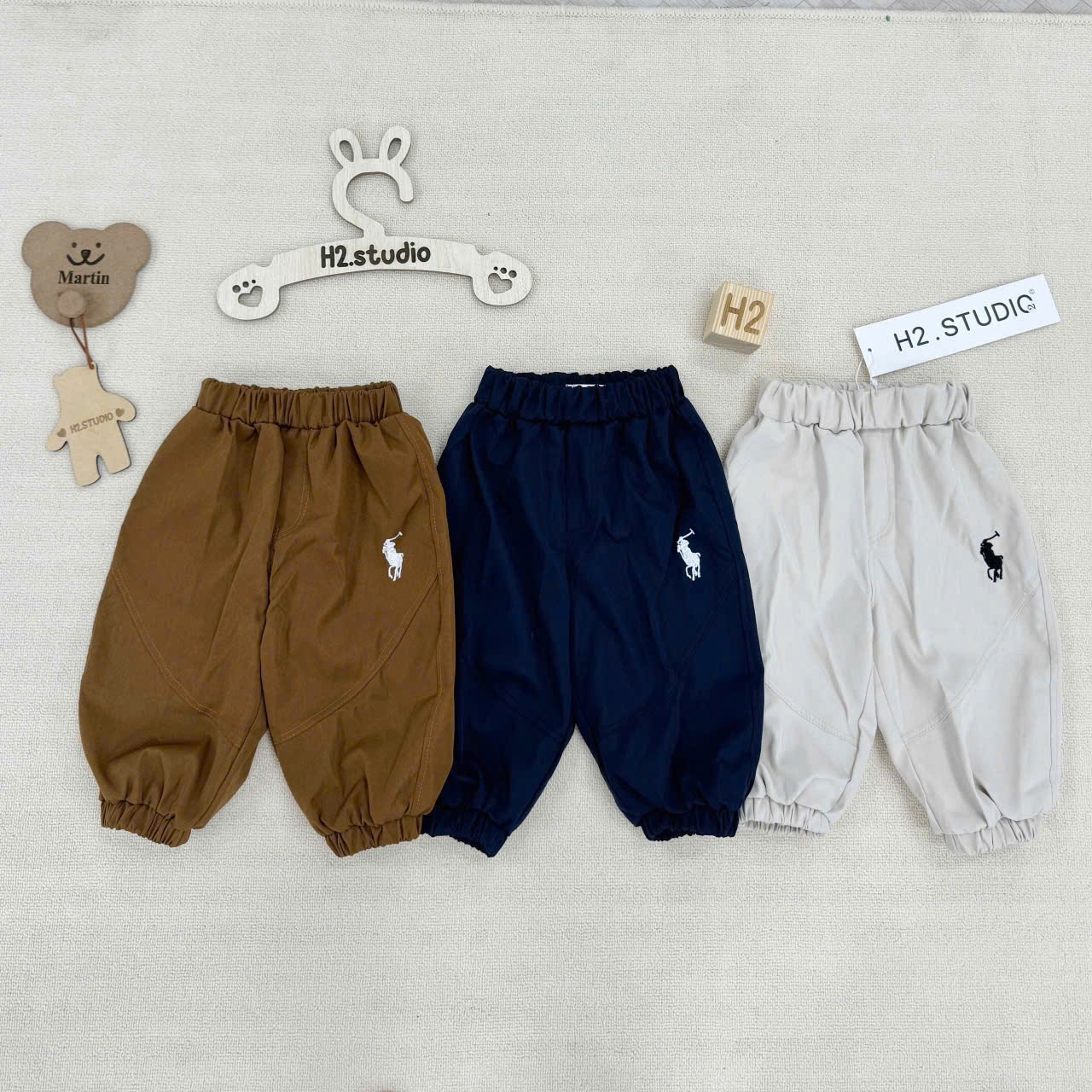 B22# SET 3 QUẦN THÊU NGỰA BÉ TRAI