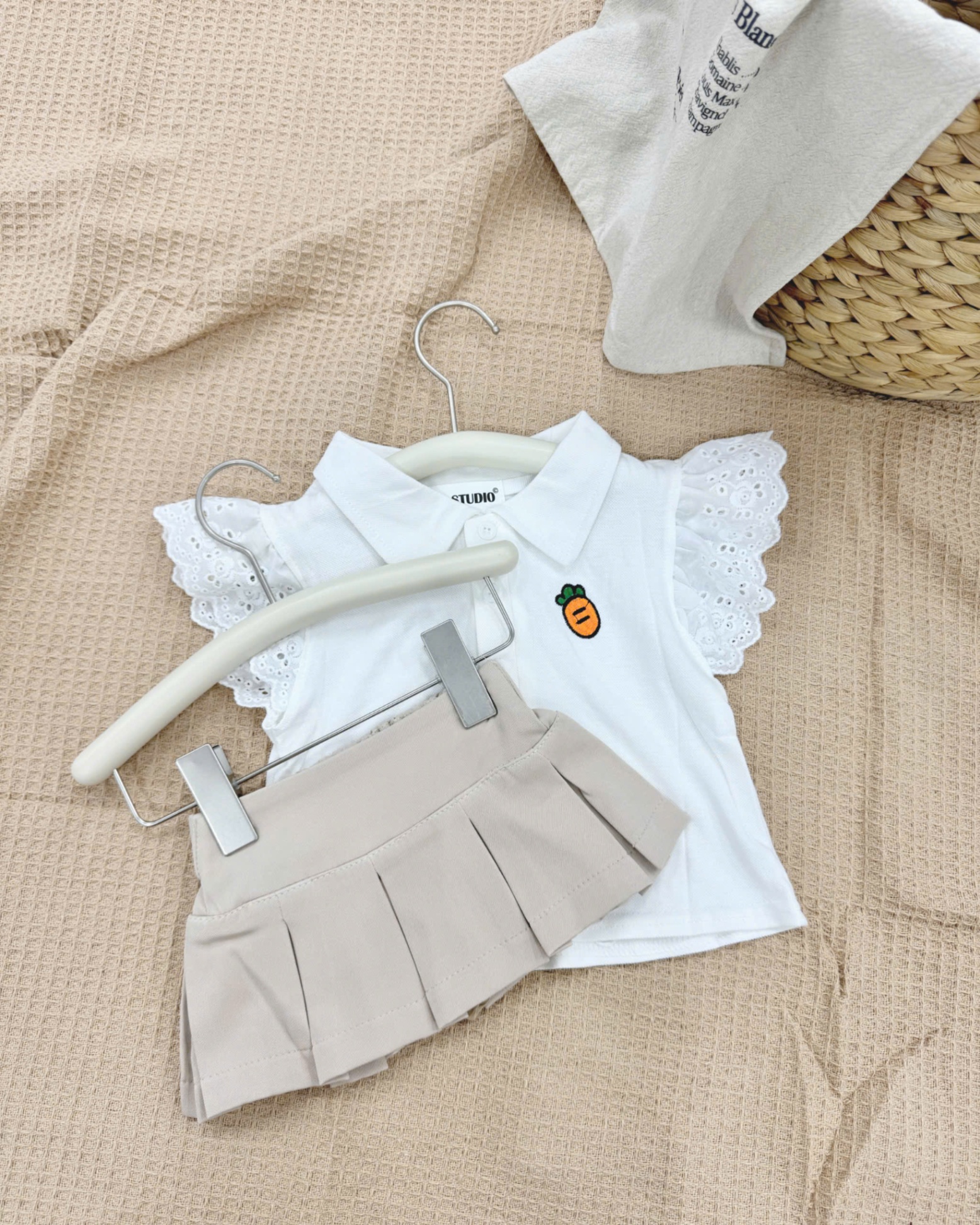 ASM1 SET 2 ÁO SƠ MI TRẮNG CHO BÉ