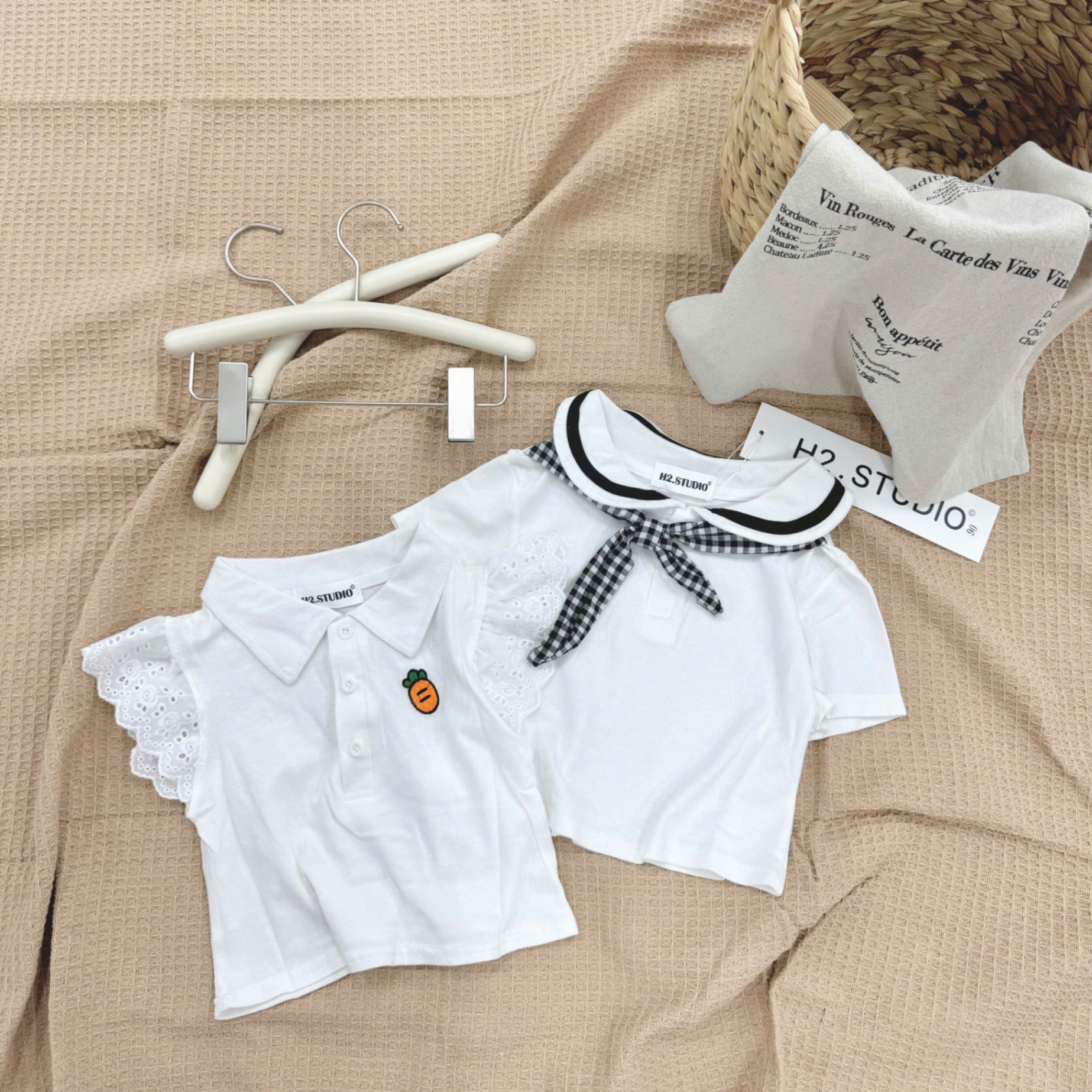 ASM1 SET 2 ÁO SƠ MI TRẮNG CHO BÉ