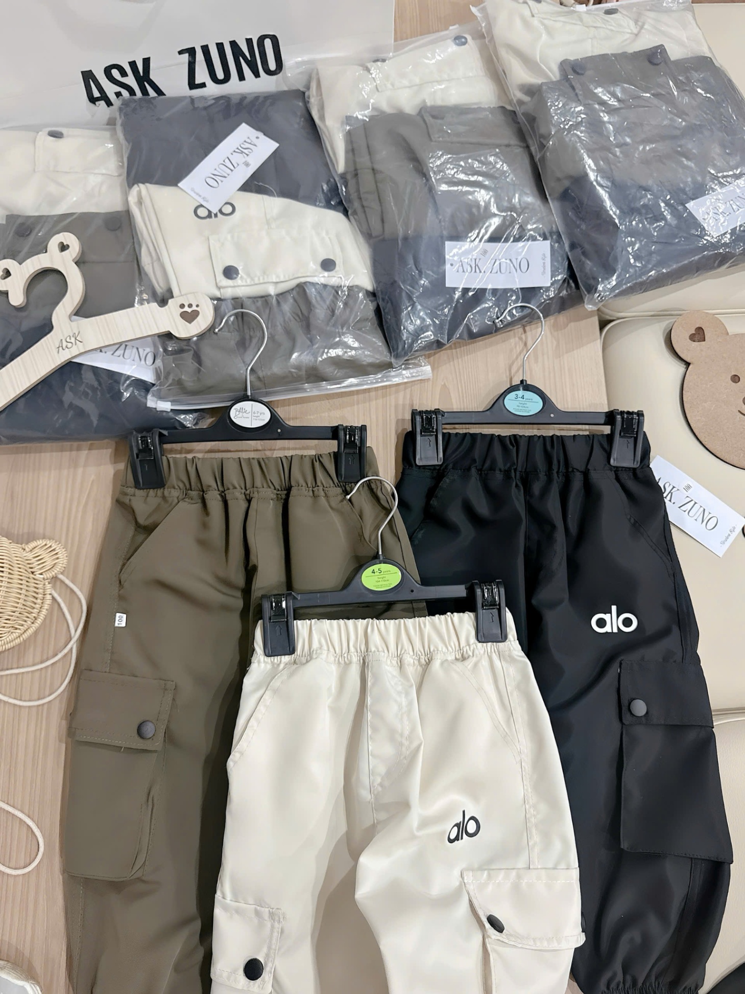 D11# SET 3 QUẦN NỈ GIÓ TÚI HỘP(X)