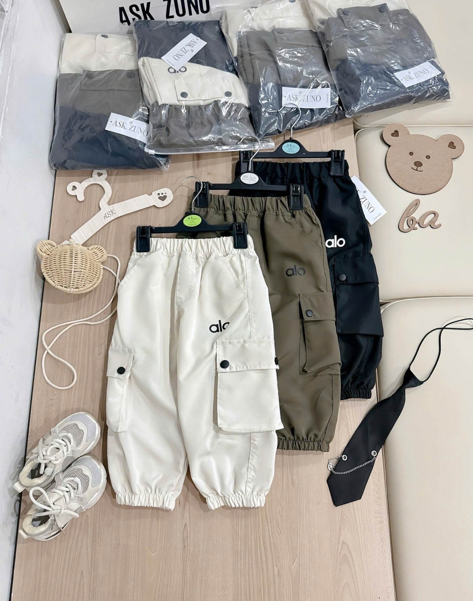 D11# SET 3 QUẦN NỈ GIÓ TÚI HỘP(X)