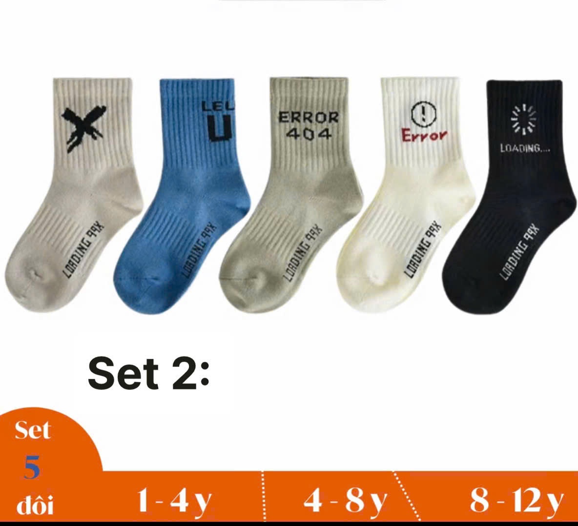 TB94 SET 10 ĐÔI TẤT BÉ TRAI