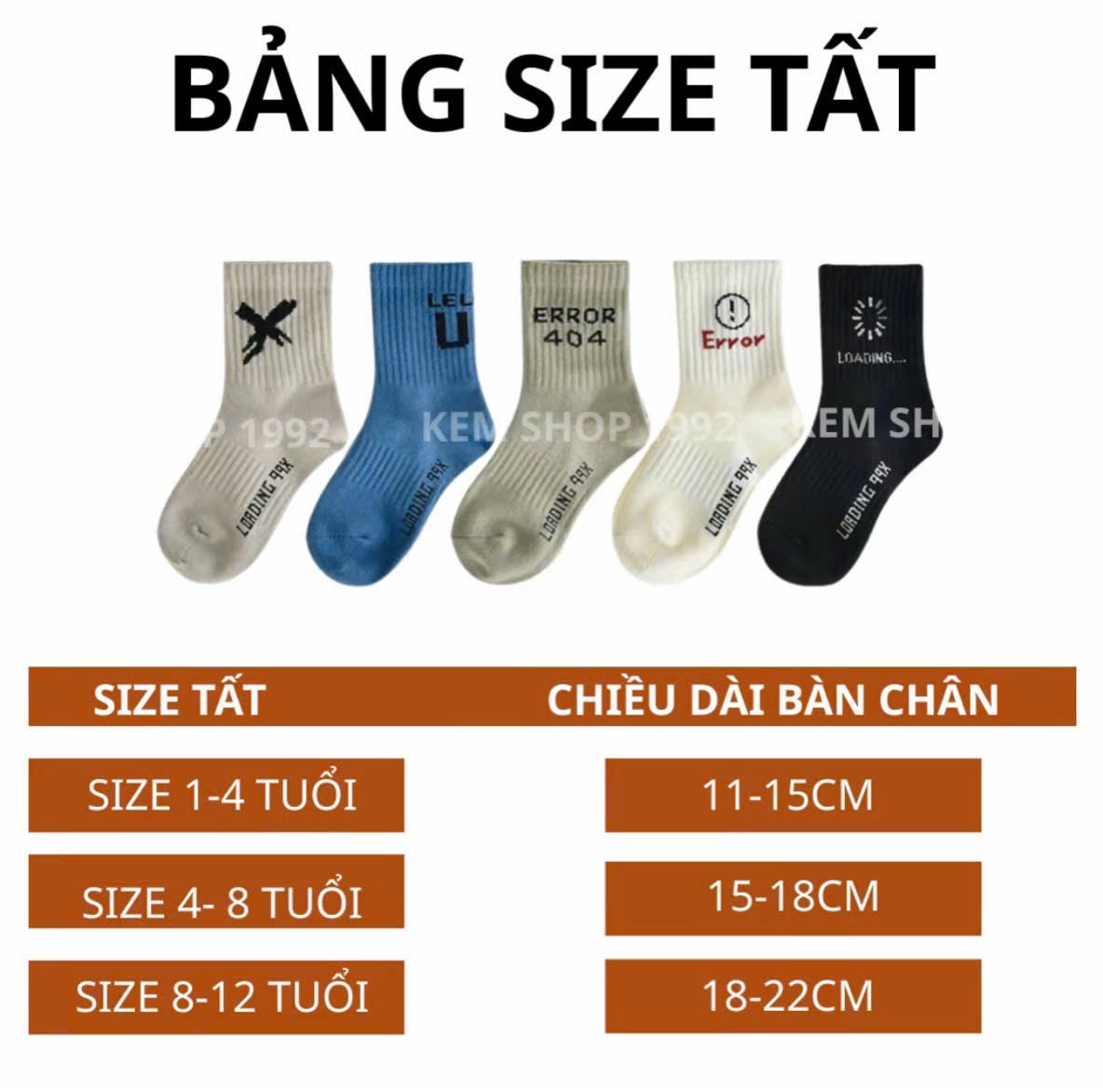 TB94 SET 10 ĐÔI TẤT BÉ TRAI