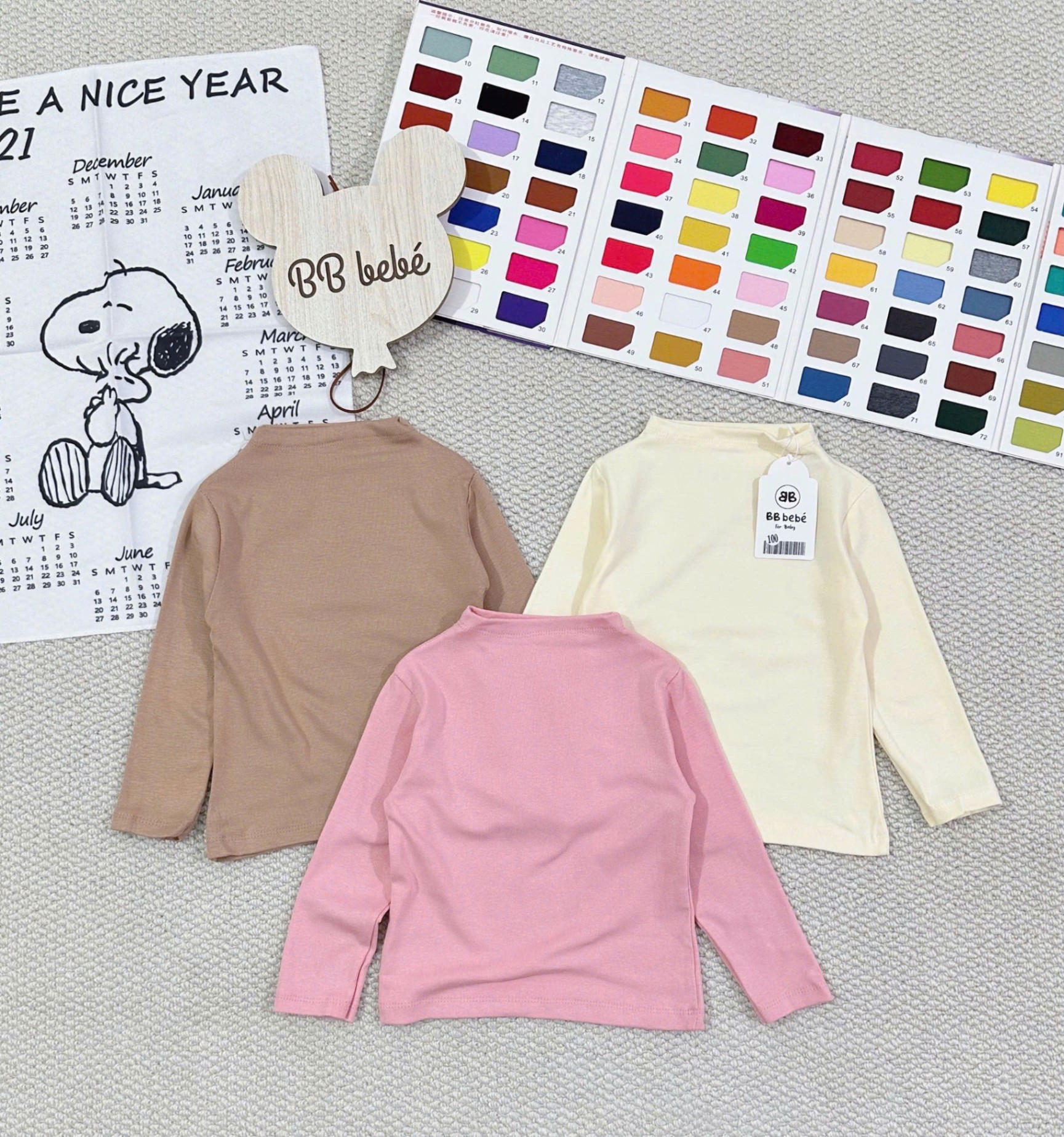 AGN1 SET 3 ÁO GIỮ NHIỆT TRƠN CHO BÉ