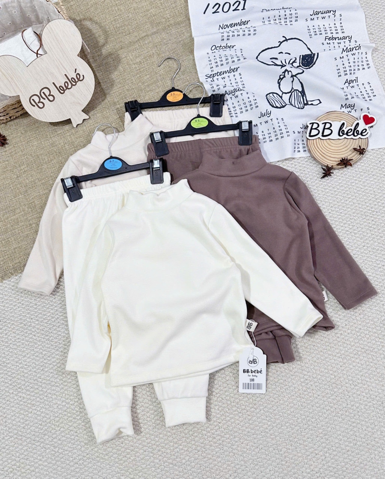C67# SET 3 BỘ ZIP LÔNG GIỮ NHIỆT CHO BÉ