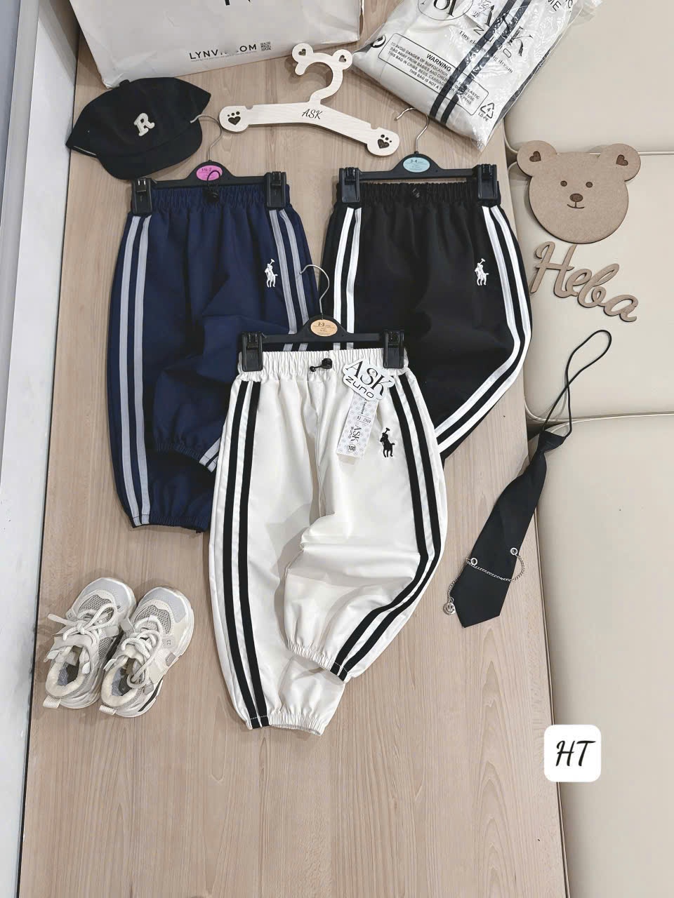 V29# SET 3 QUẦN GIÓ THÊU NGỰA CHO BÉ