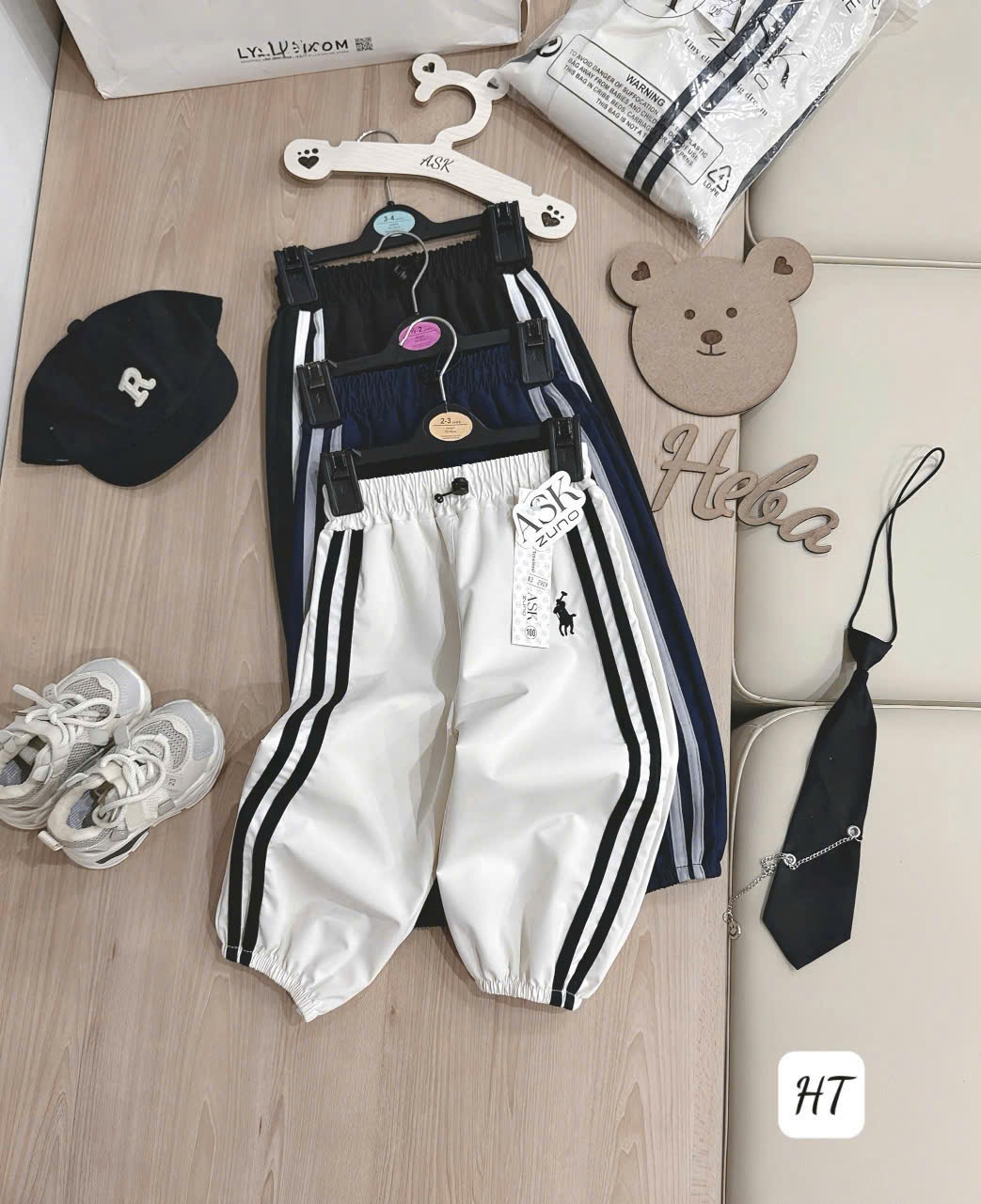 V29# SET 3 QUẦN GIÓ THÊU NGỰA CHO BÉ