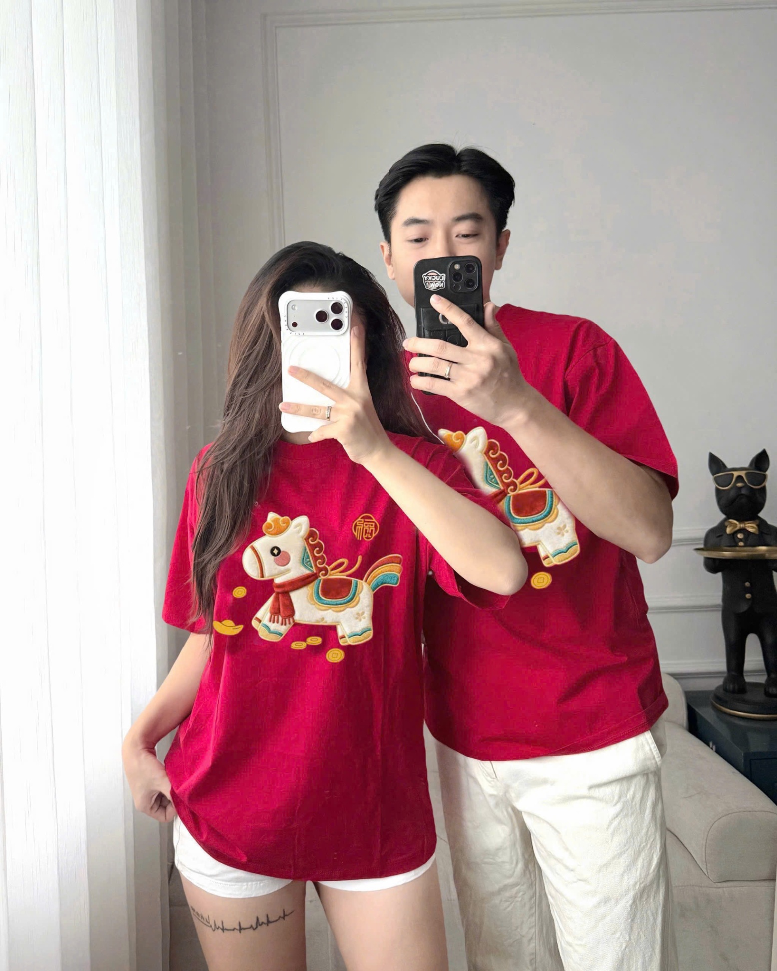 M03# ÁO PHÔNG GIA ĐÌNH HÌNH NGỰA