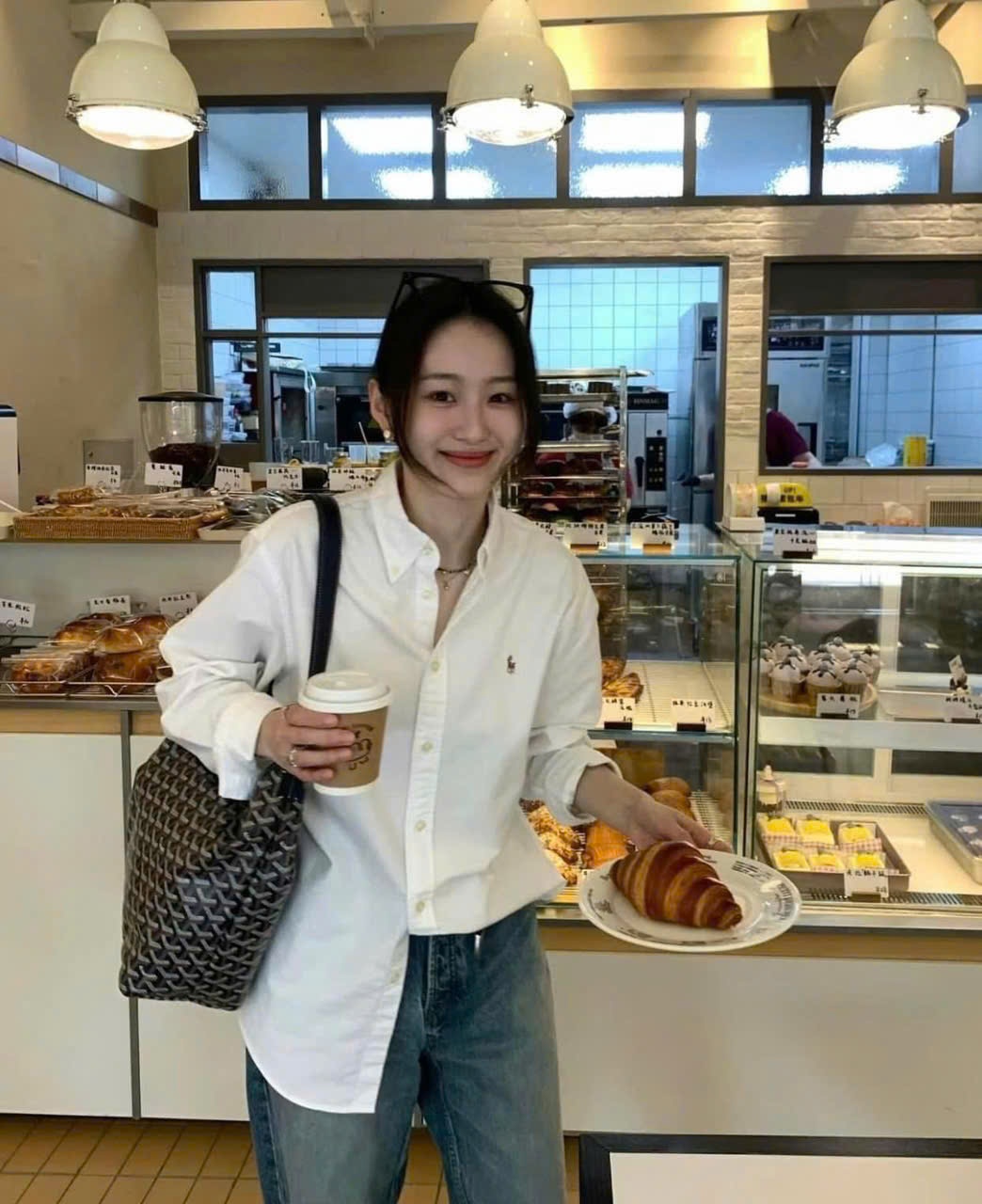 Z59# ÁO SƠ MI TRẮNG THÊU NGỰA CHO NỮ