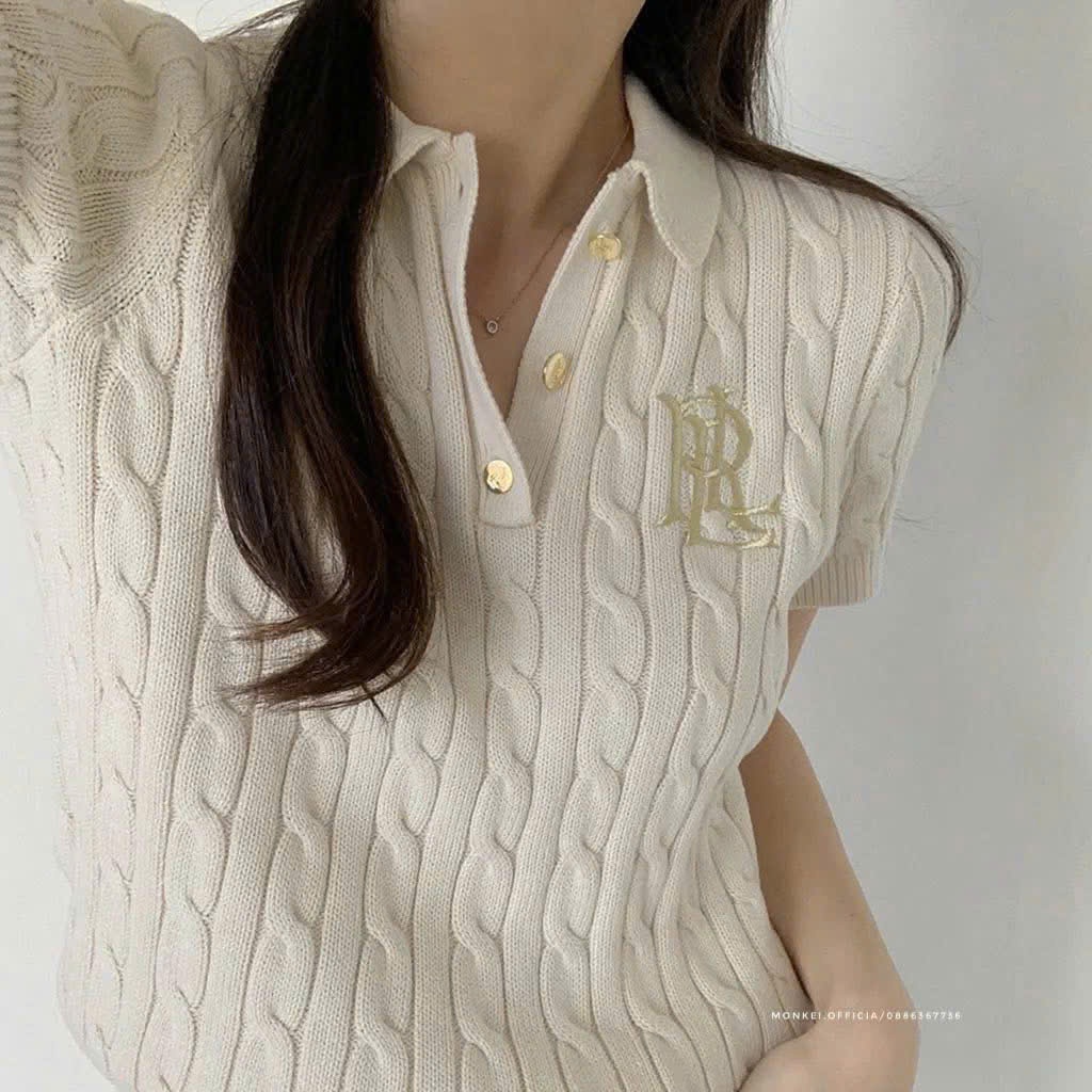 Z76# ÁO POLO LEN THAN CHO NỮ