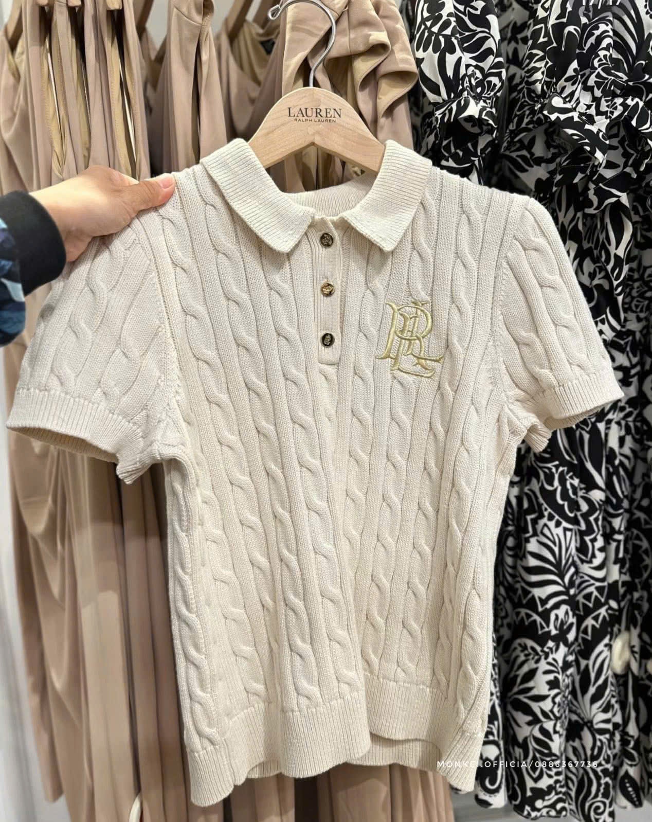 Z76# ÁO POLO LEN THAN CHO NỮ