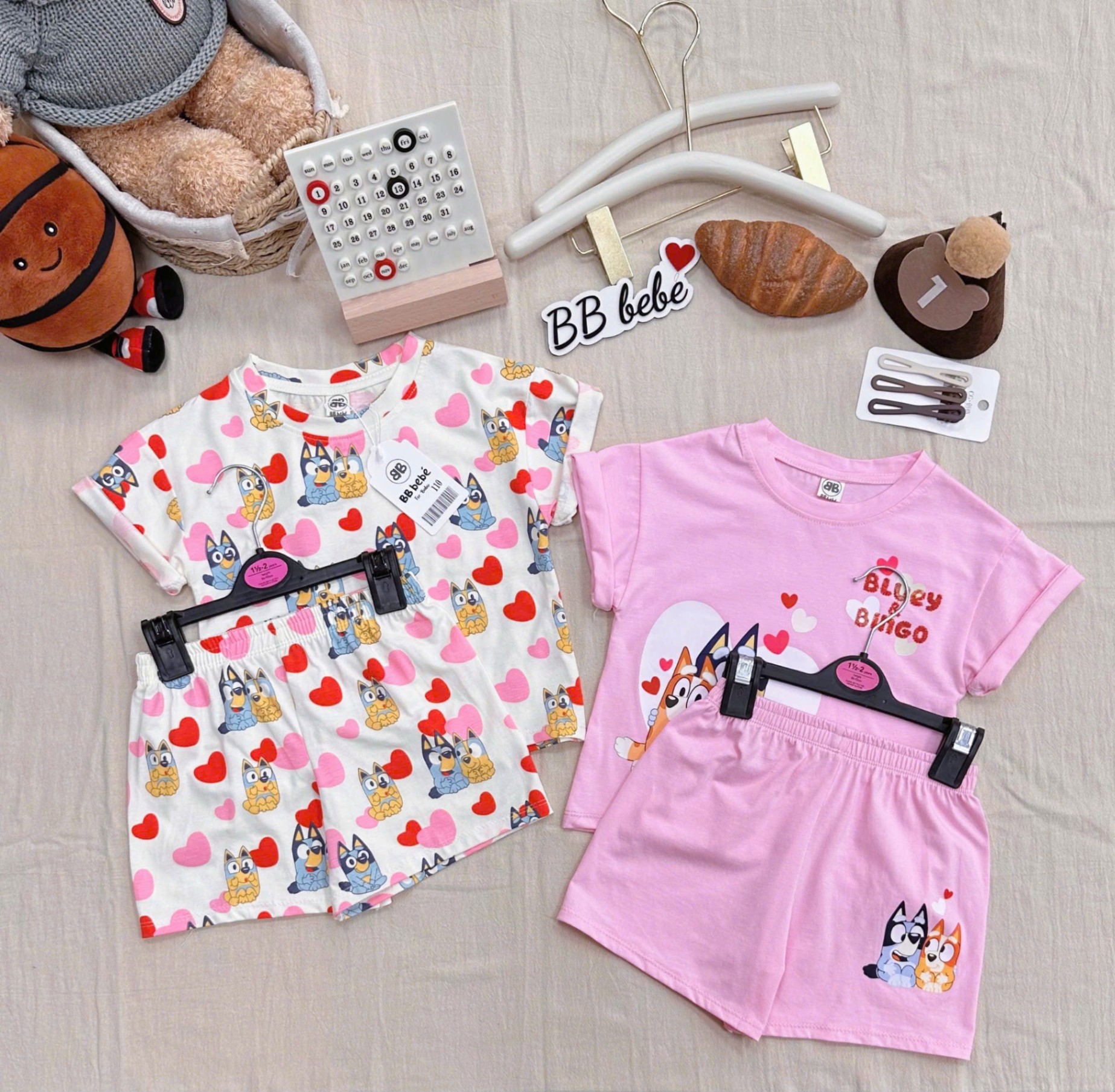 K13# SET 2 BỘ HÌNH TRÁI TIM CHO BÉ