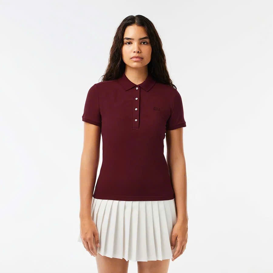 PL55 ÁO POLO ĐỎ ĐÔ CHO NỮ