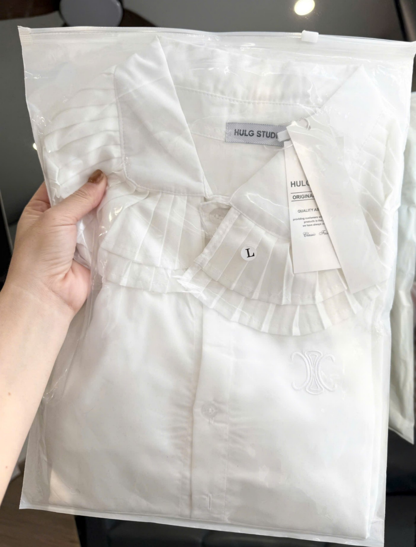 SM12 ÁO SƠ MI XẾP LY VIỀN BÈO