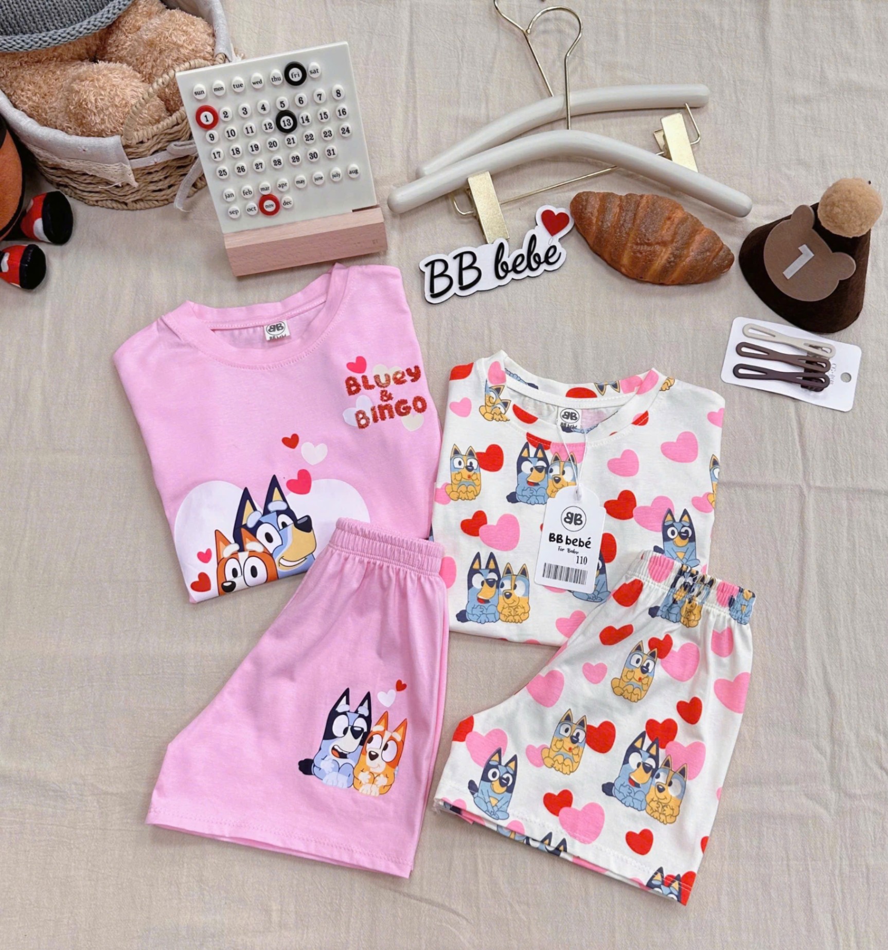 K13# SET 2 BỘ HÌNH TRÁI TIM CHO BÉ