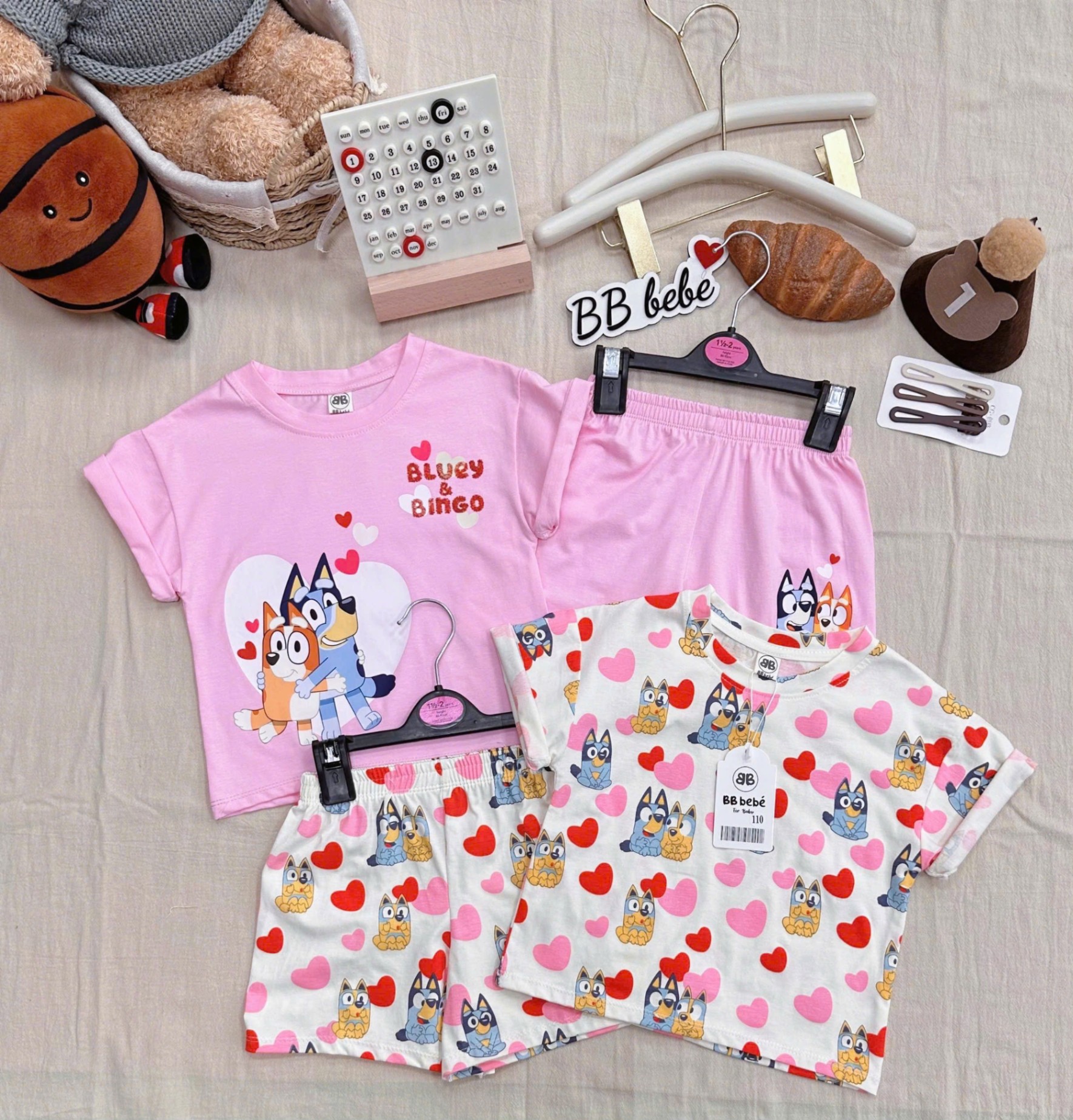K13# SET 2 BỘ HÌNH TRÁI TIM CHO BÉ