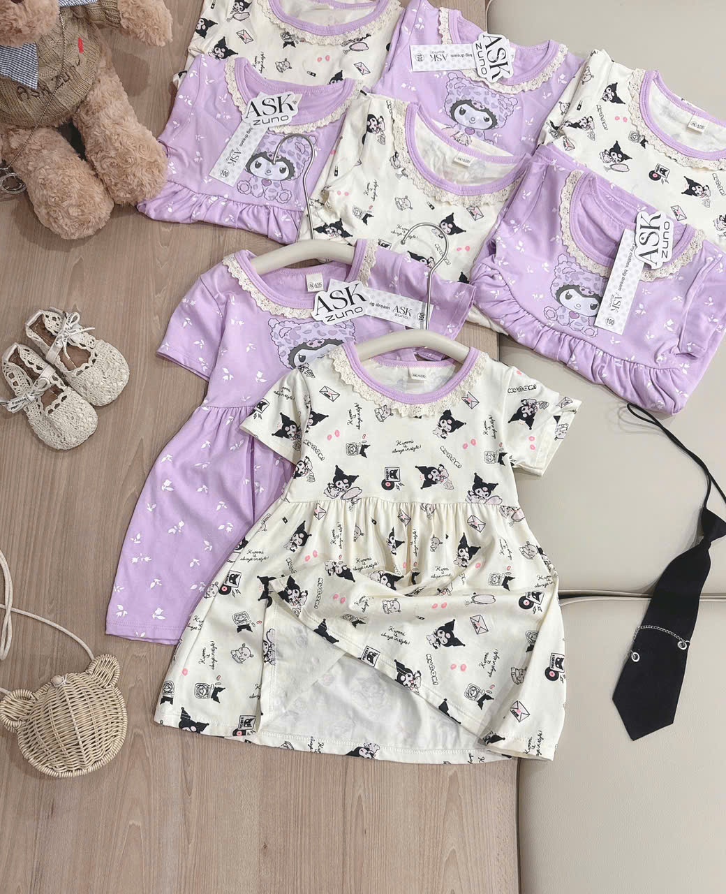 K79 SET 2 VÁY TÍM KURUMI BÉ