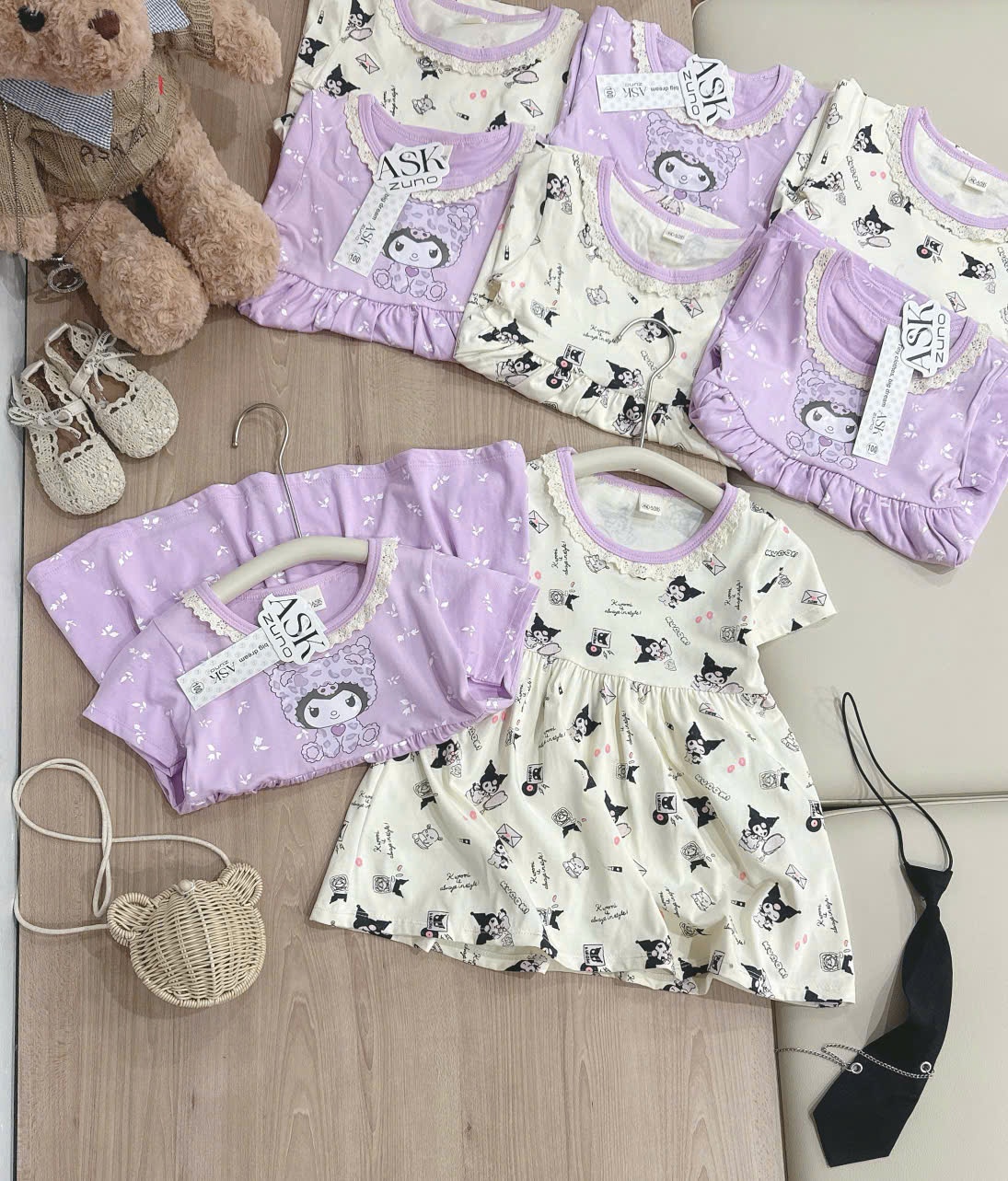 K79 SET 2 VÁY TÍM KURUMI BÉ