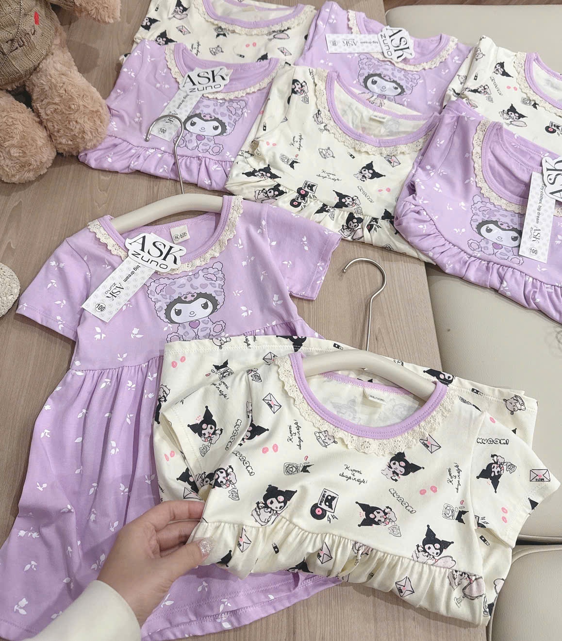 K79 SET 2 VÁY TÍM KURUMI BÉ