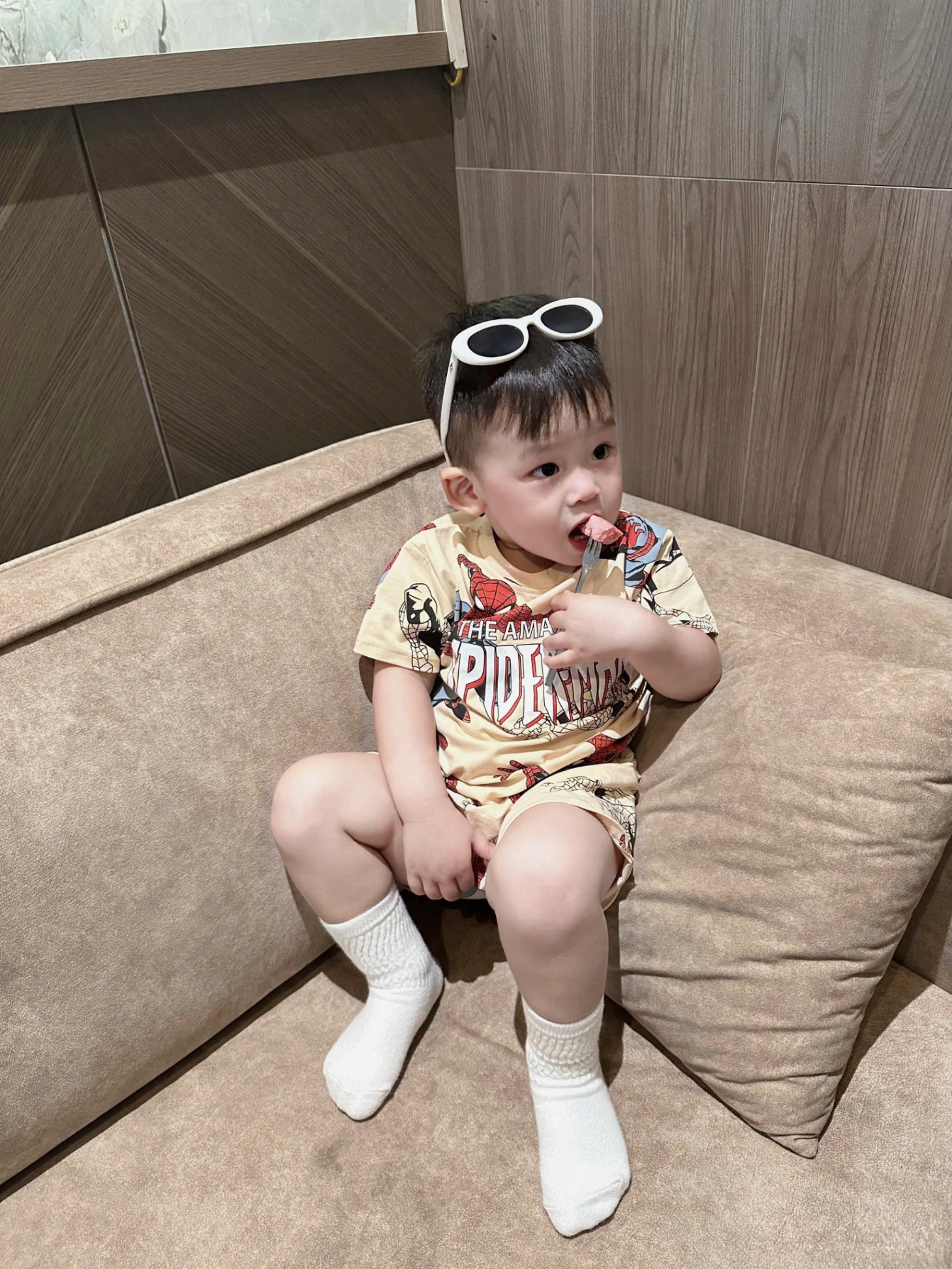 K72 SET 2 BỘ NHỆN ĐỎ BE CHO BÉ TRAI