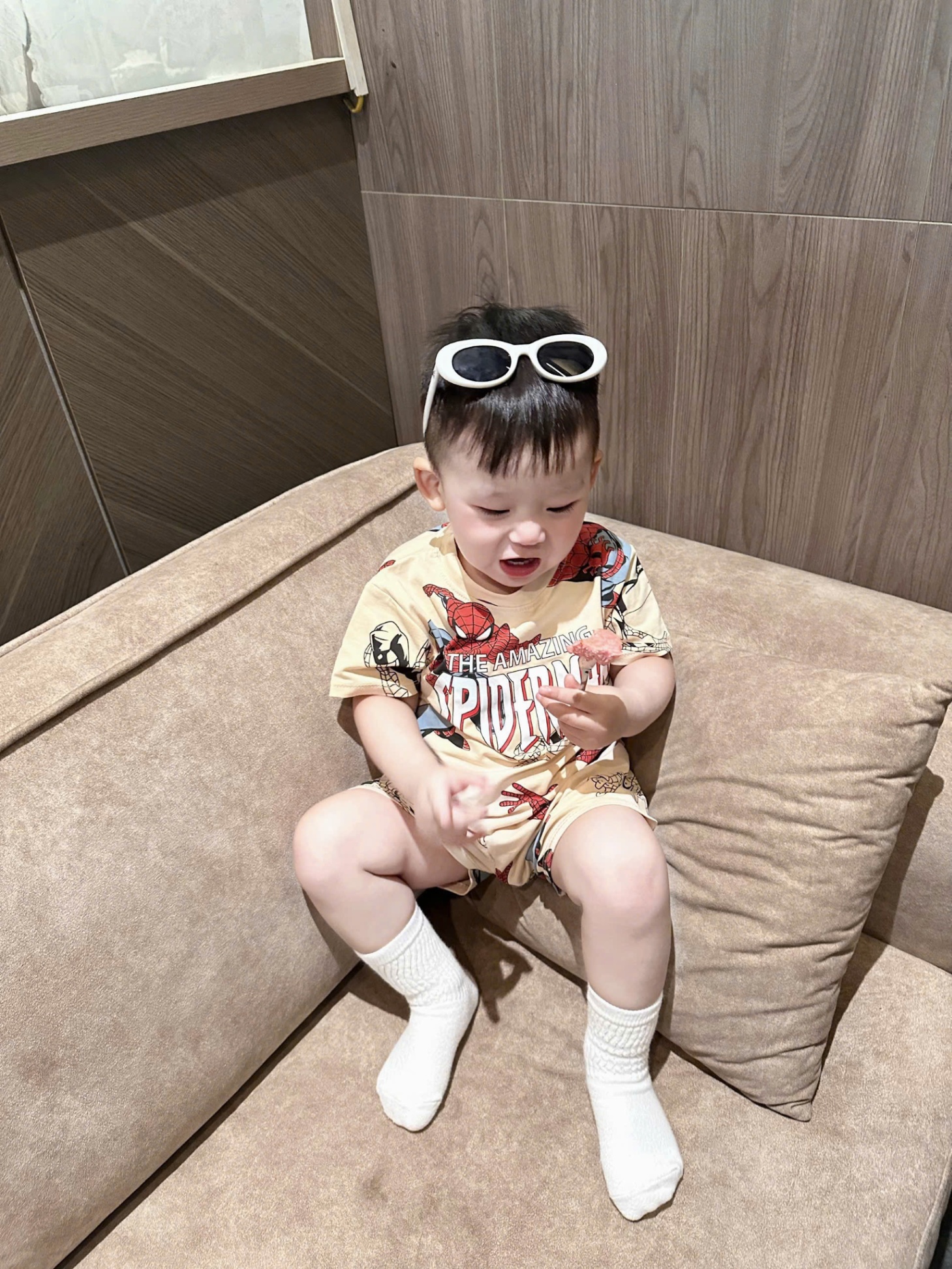 K72 SET 2 BỘ NHỆN ĐỎ BE CHO BÉ TRAI