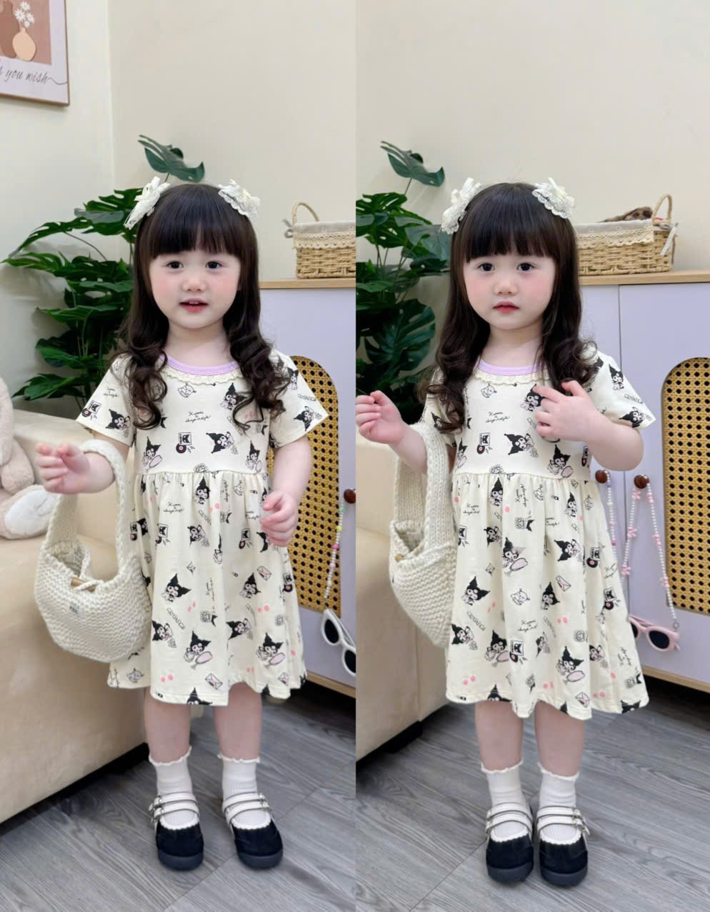K79 SET 2 VÁY TÍM KURUMI BÉ