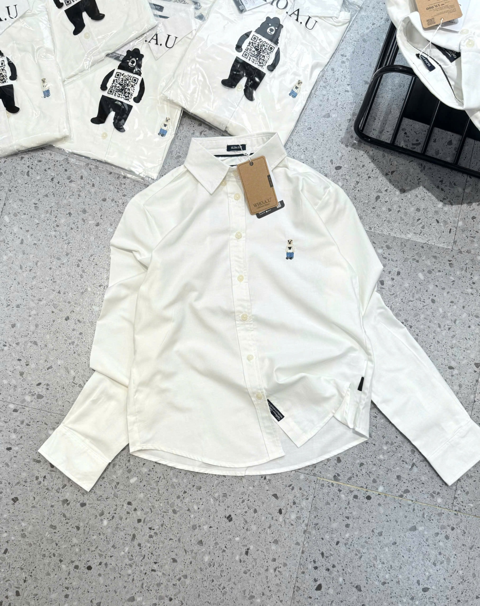 K86# ÁO SƠ MI TRẮNG WHO CHO NỮ