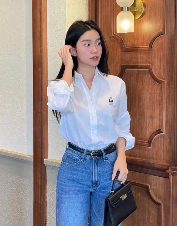 K86# ÁO SƠ MI TRẮNG WHO CHO NỮ