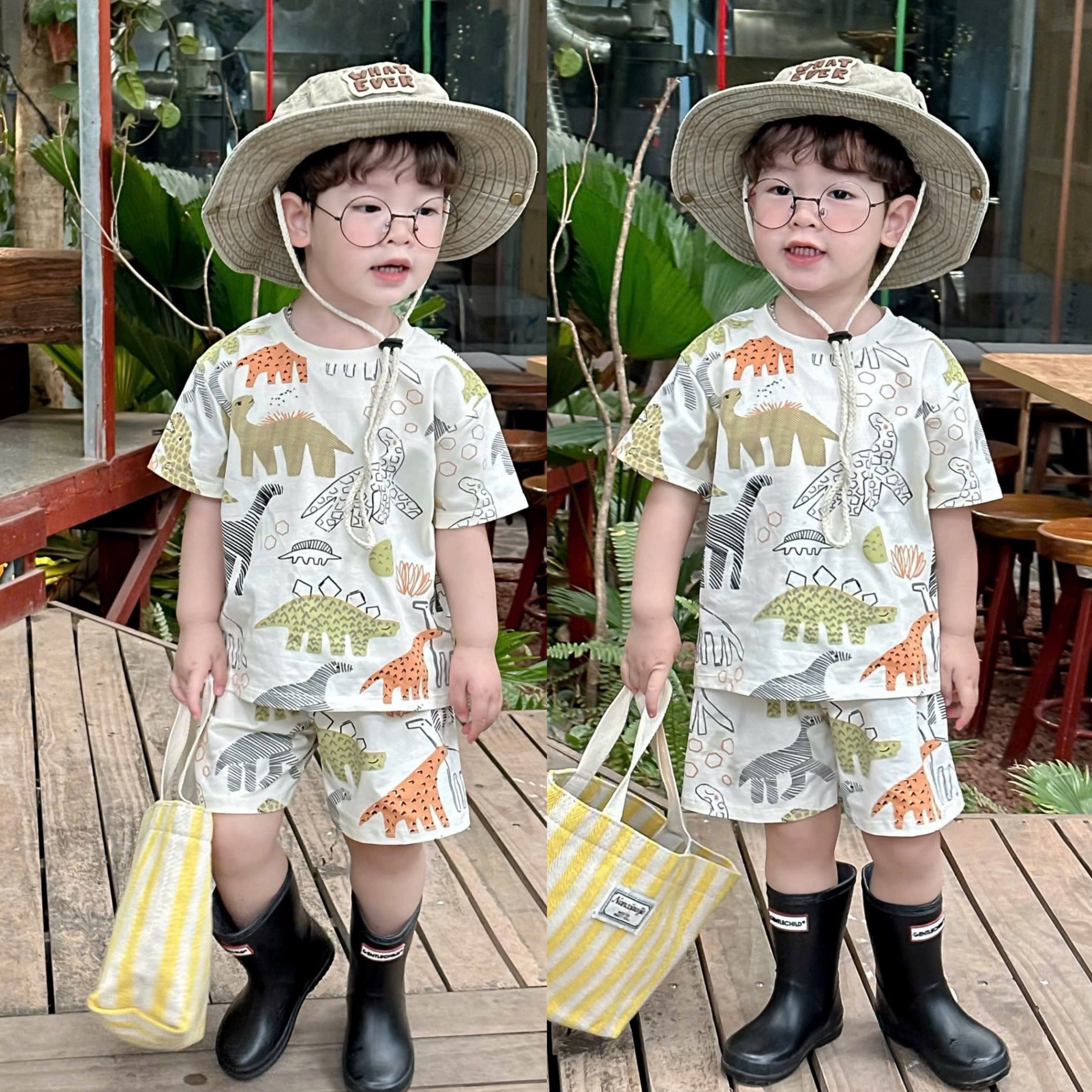 CV - N02 SET 3 BỘ KHỦNG LONG XANH BÉ