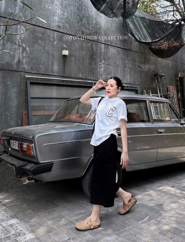 A58 ÁO PHÔNG CHỮ C 2 MÀU