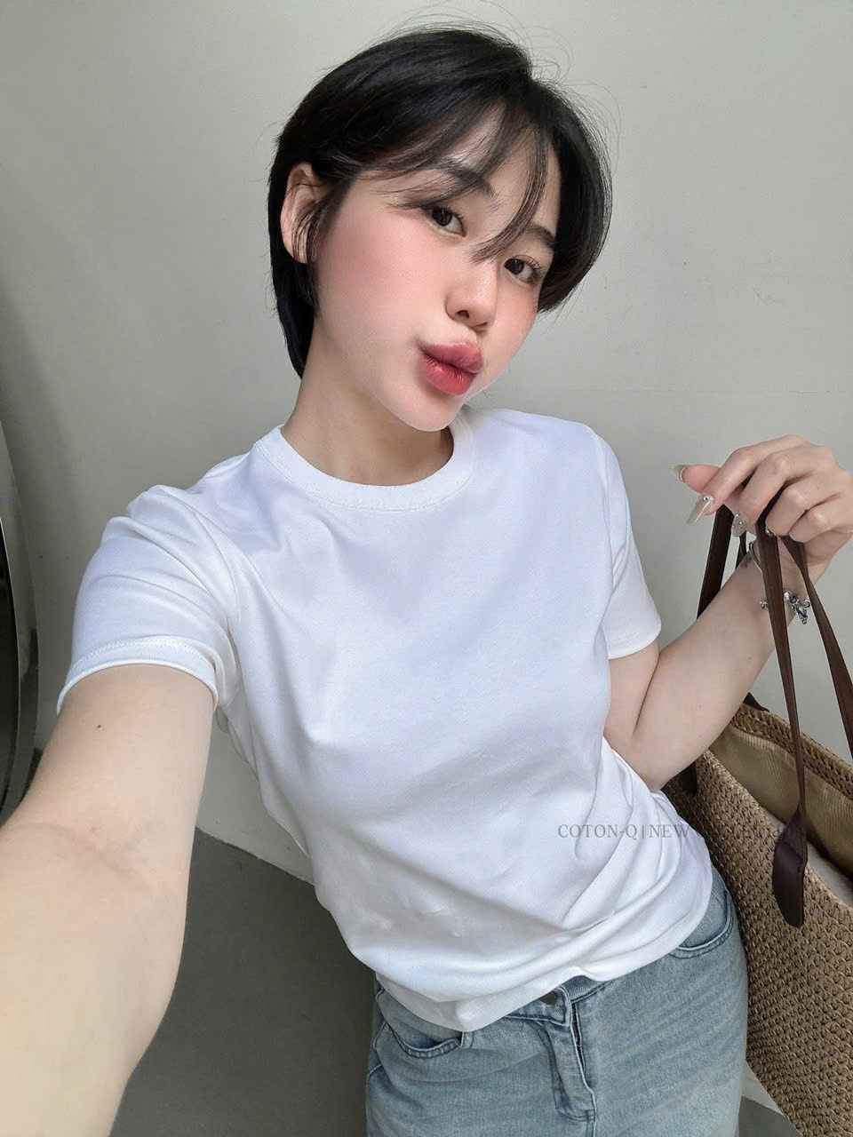 AL18 SẺT 2 ÁO PHÔNG TRẮNG ĐEN