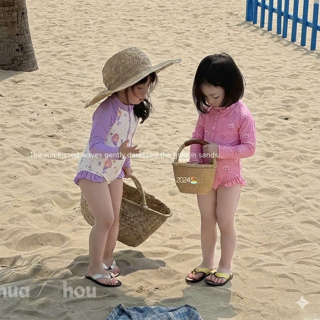 CV - A60 ÁO BIKINI DÀI TAY CHO BÉ