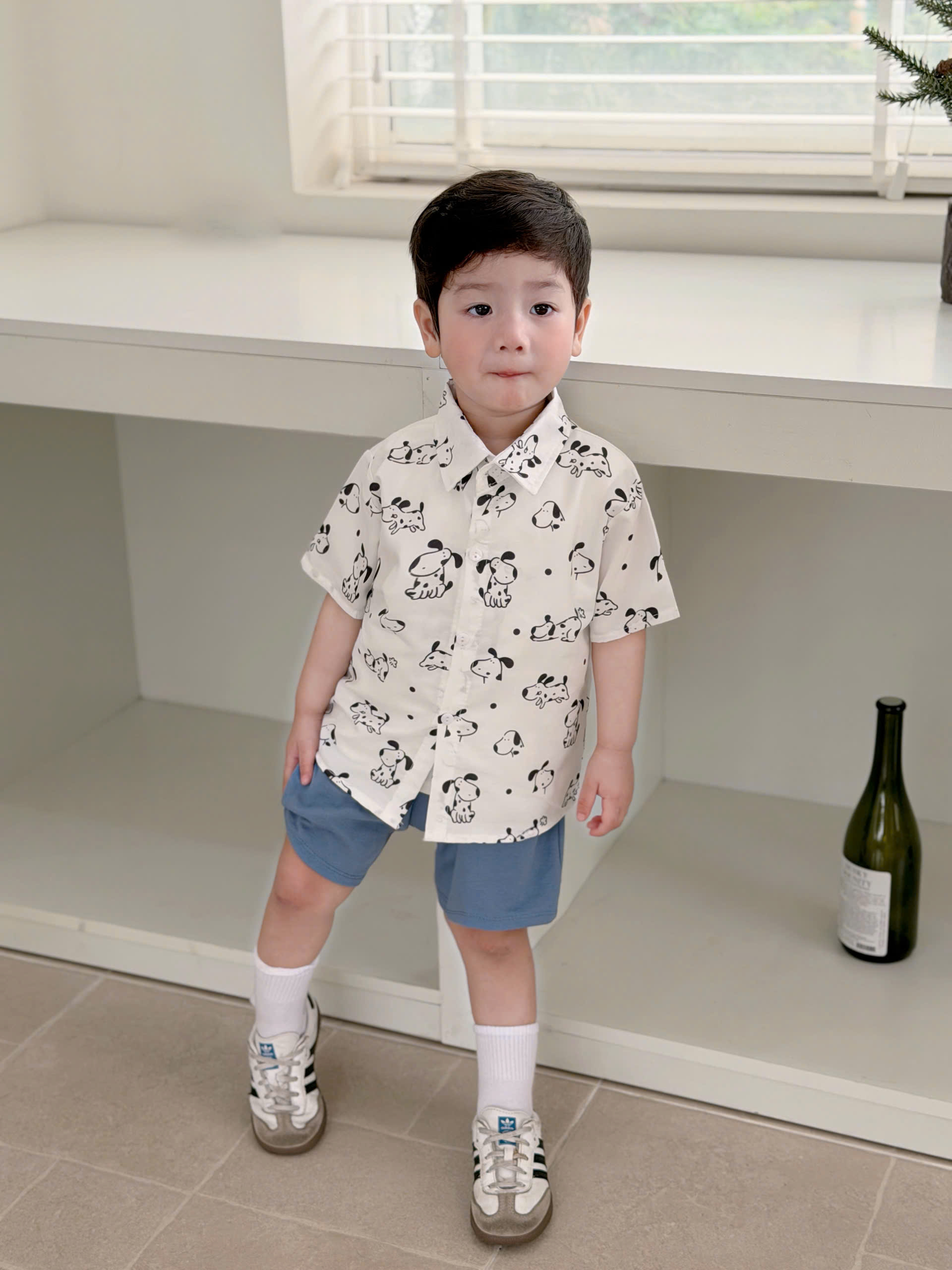 CV- BG55 SET 3 CT ÁO SÁT NÁCH TRẮNG CÚN PUPPY