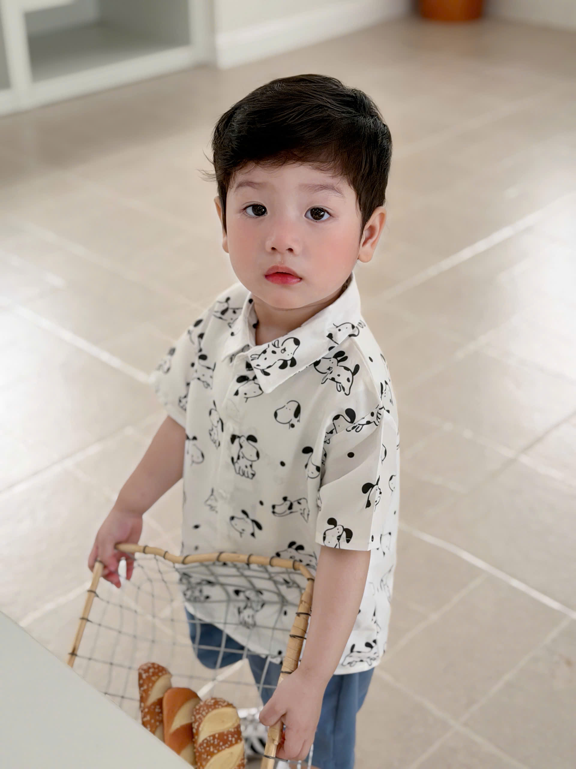 CV- BG55 SET 3 CT ÁO SÁT NÁCH TRẮNG CÚN PUPPY
