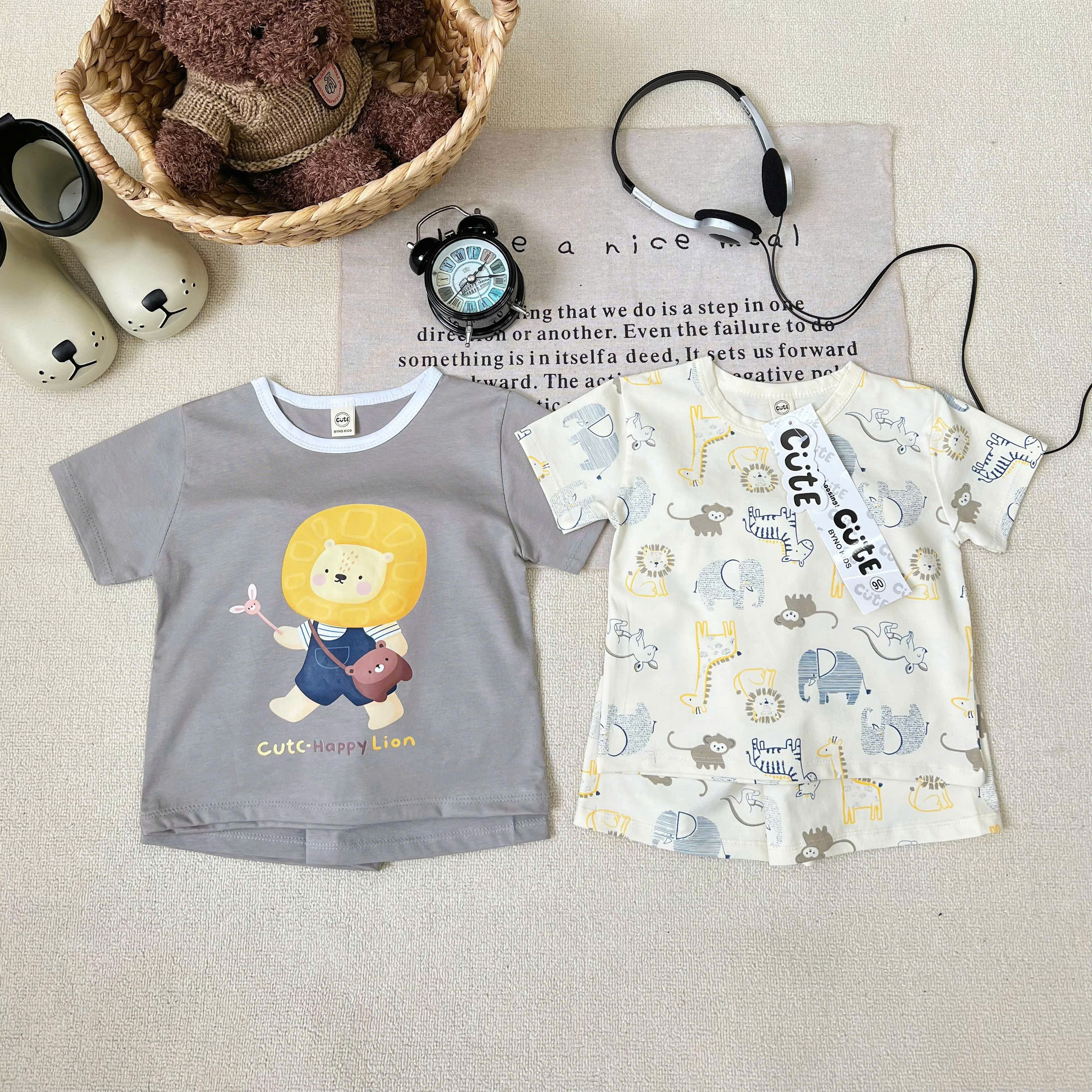 CV - G97 SET 2B TONE GHI BE HAPPY LION