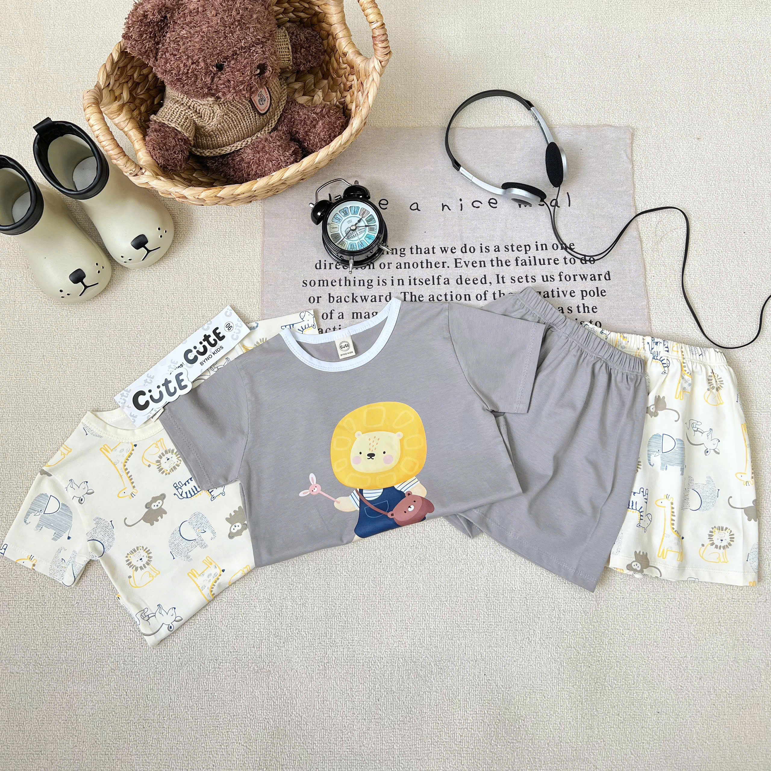 CV - G97 SET 2B TONE GHI BE HAPPY LION