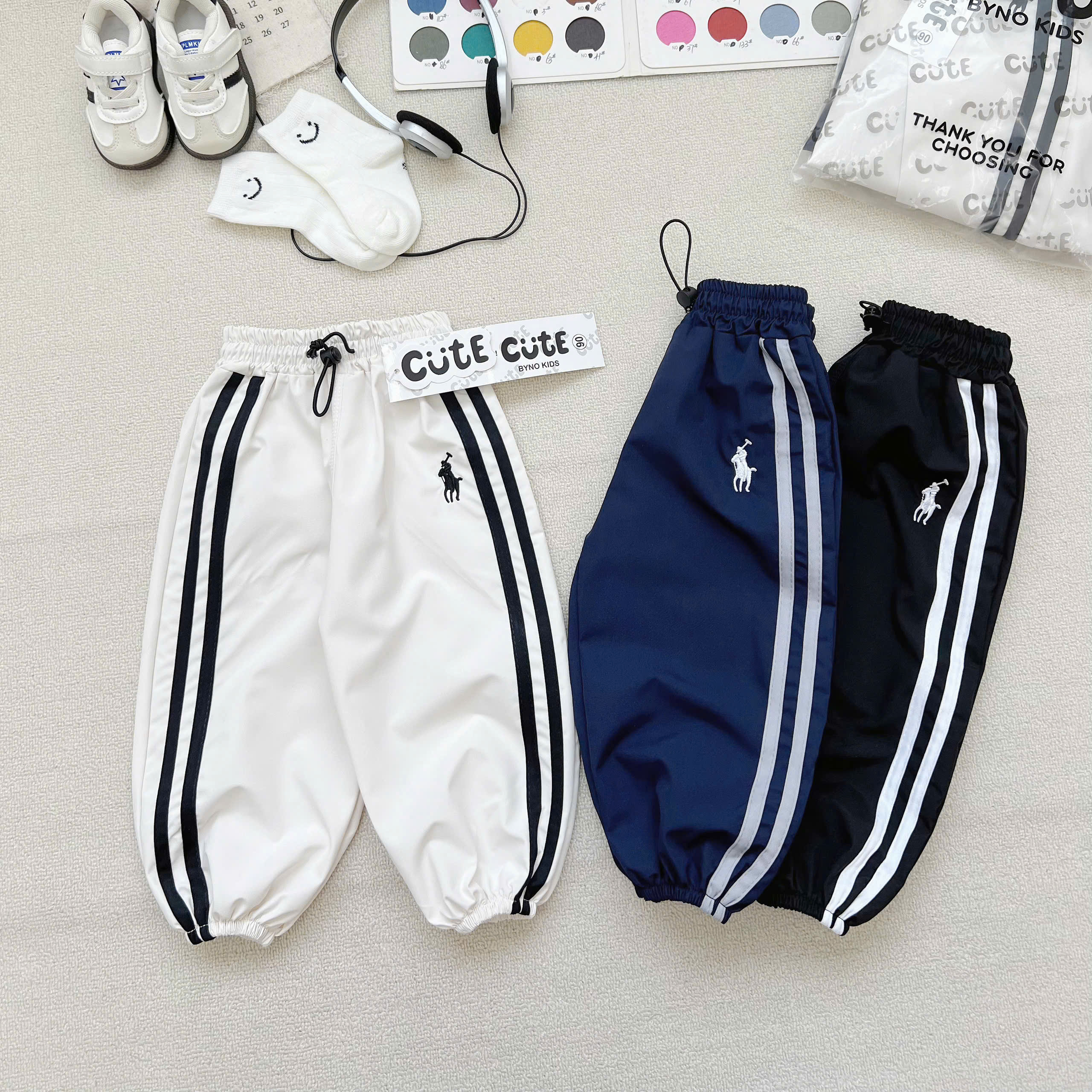 HT06 SET 3 QUẦN GIÓ BÉ TRAI