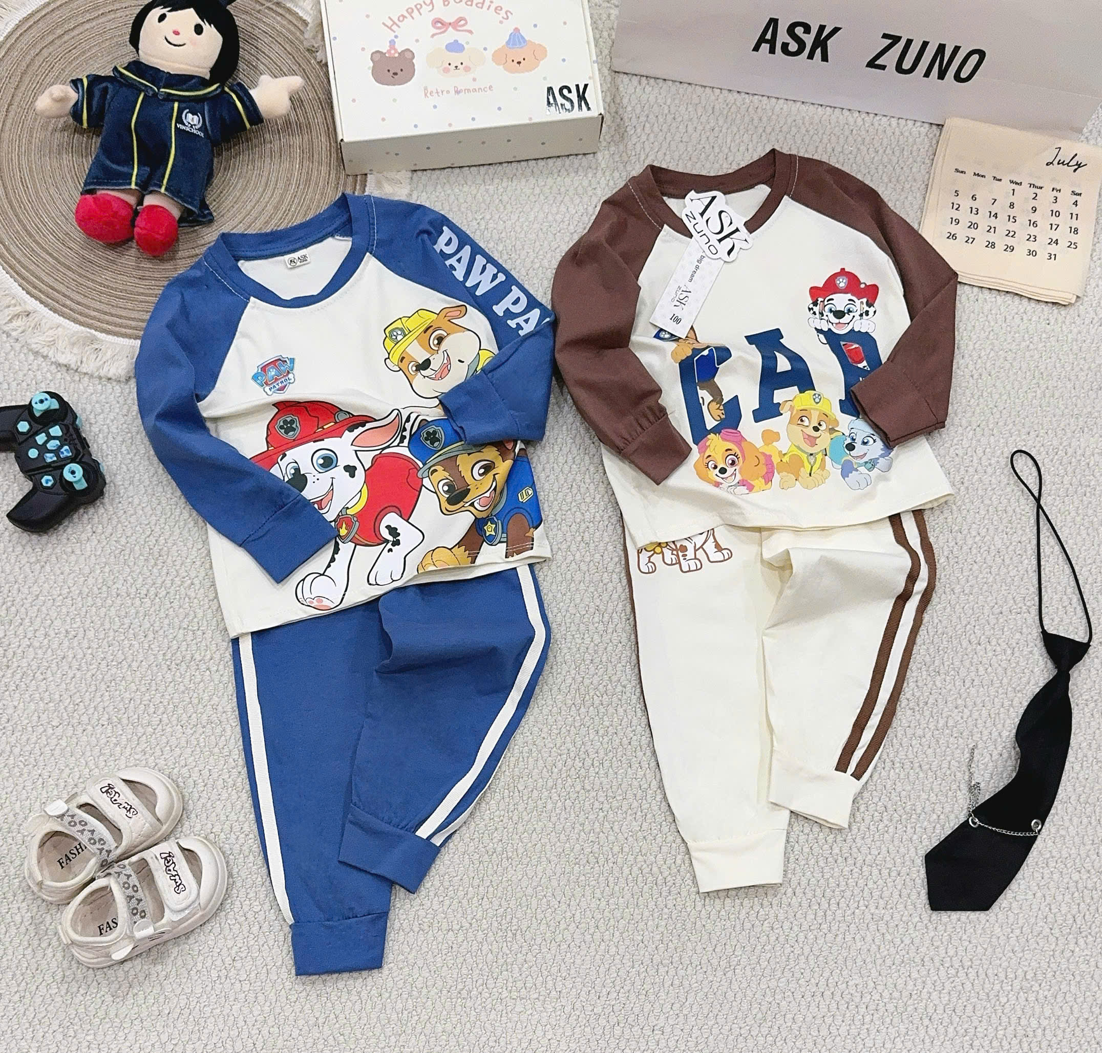 CV - HT10 SET BỘ DÀI TAY PAW PATROL CỰC HOT CHO BÉ