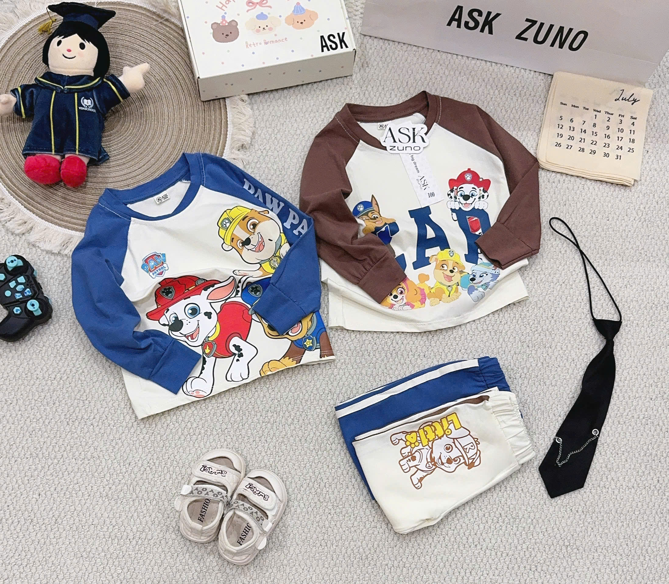 CV - HT10 SET BỘ DÀI TAY PAW PATROL CỰC HOT CHO BÉ