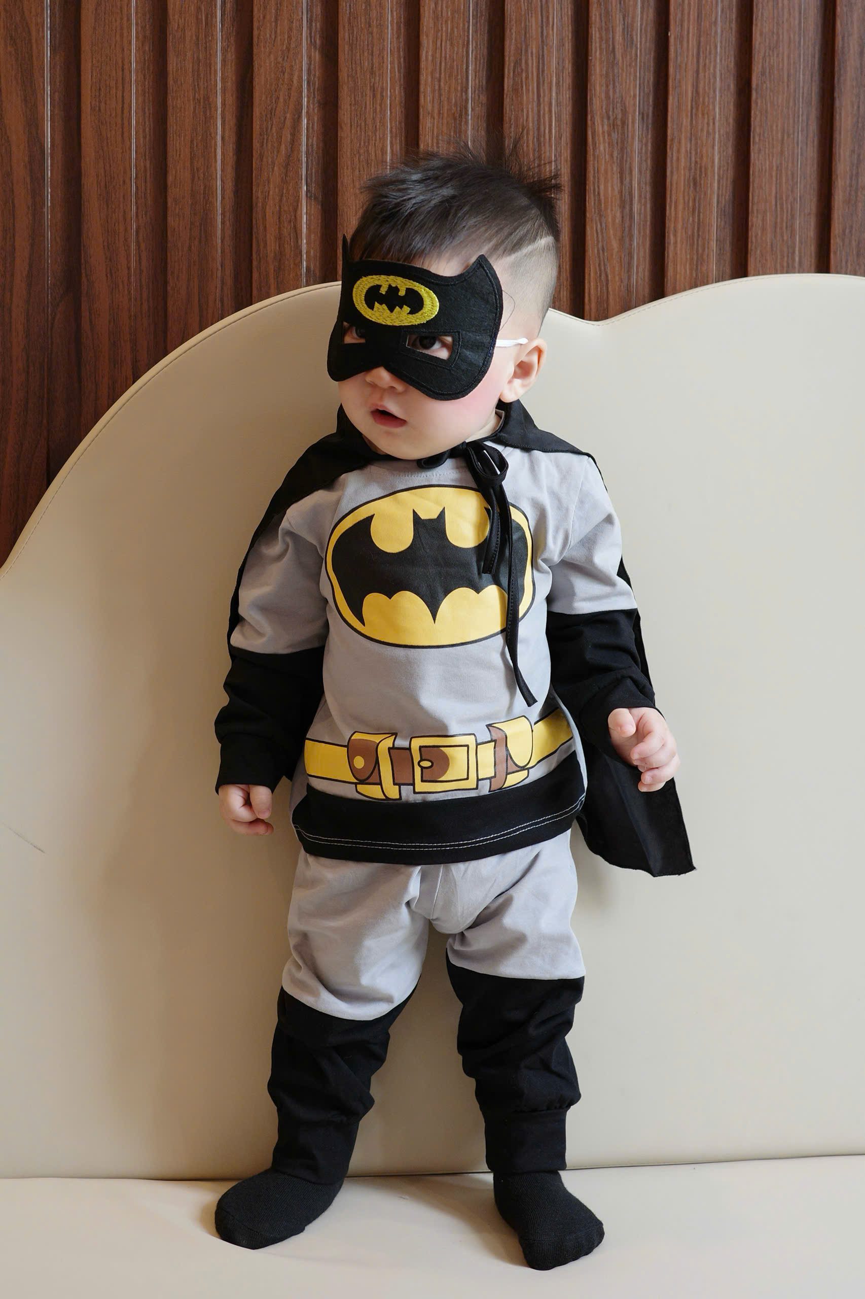 CV-HT123# SET BỘ DÀI TAY 4CT BATMAN NGƯỜI RƠI MẶT NẠ + CHOÀNG CHO BÉ TRAI