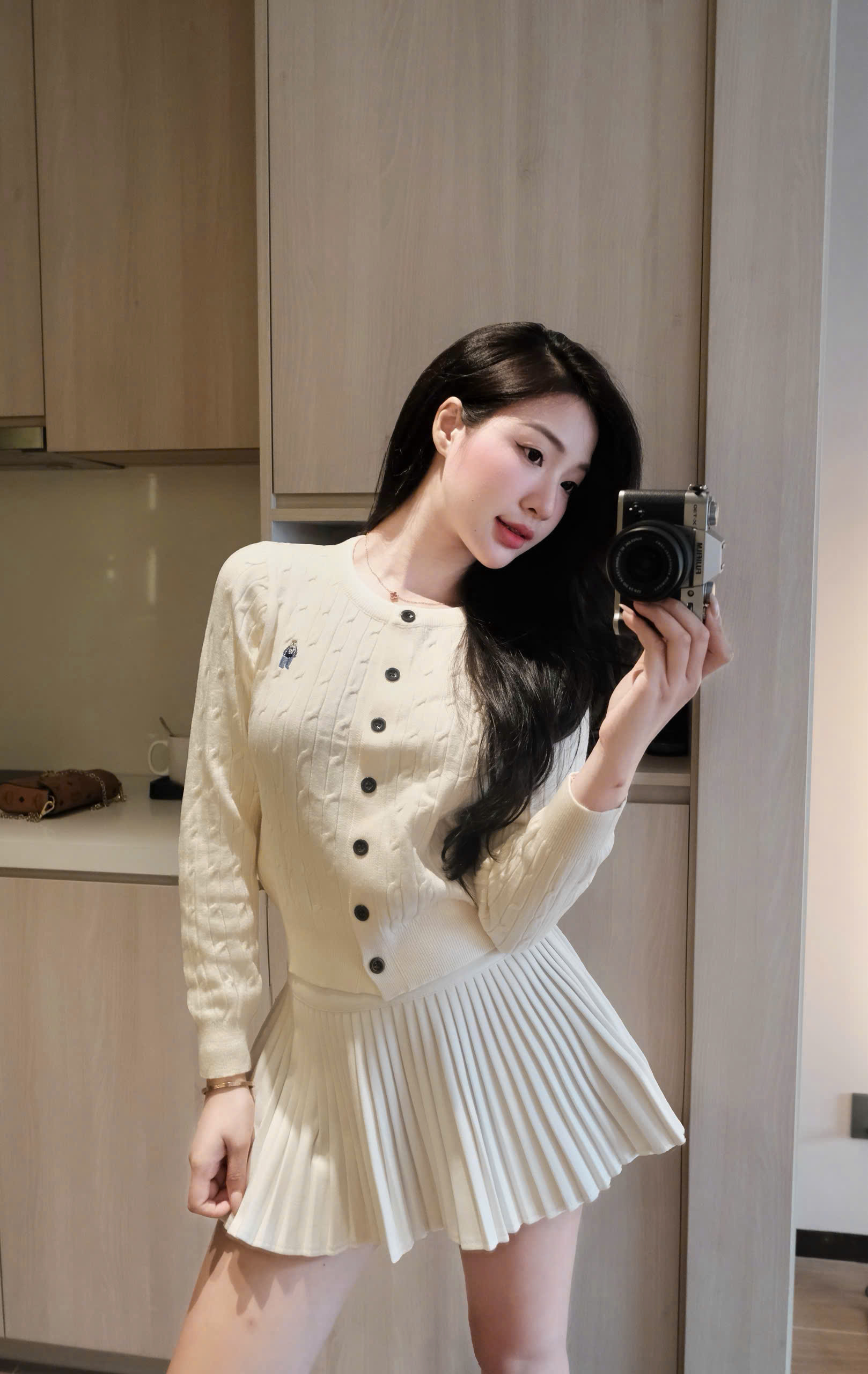 CV-HT159# CDG JADEMAISON BE XÁM VẶN THỪNG THÊU GẤU