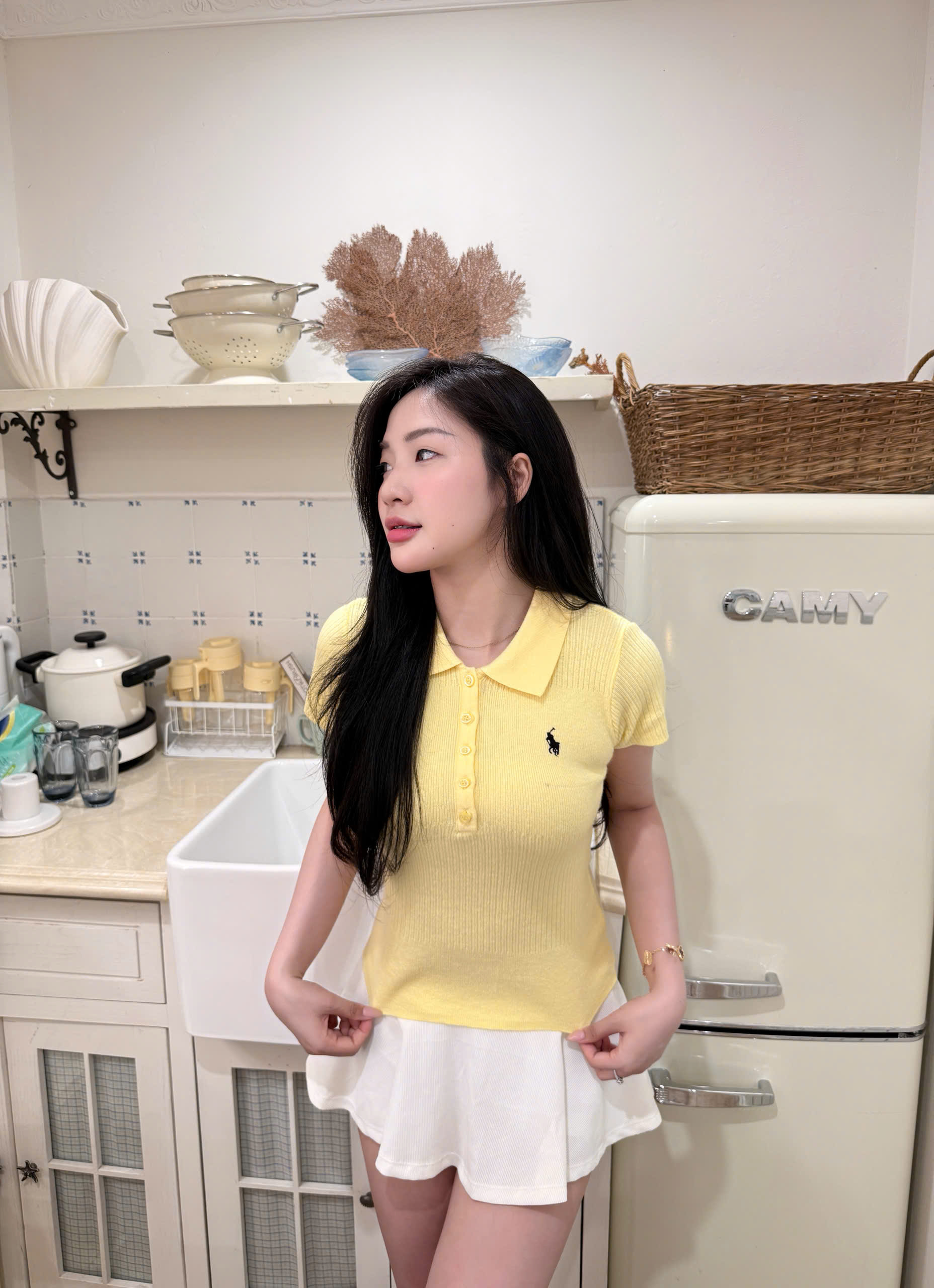 CV-HT39# ÁO POLO LEN NHIỀU MÀU CHO NỮ